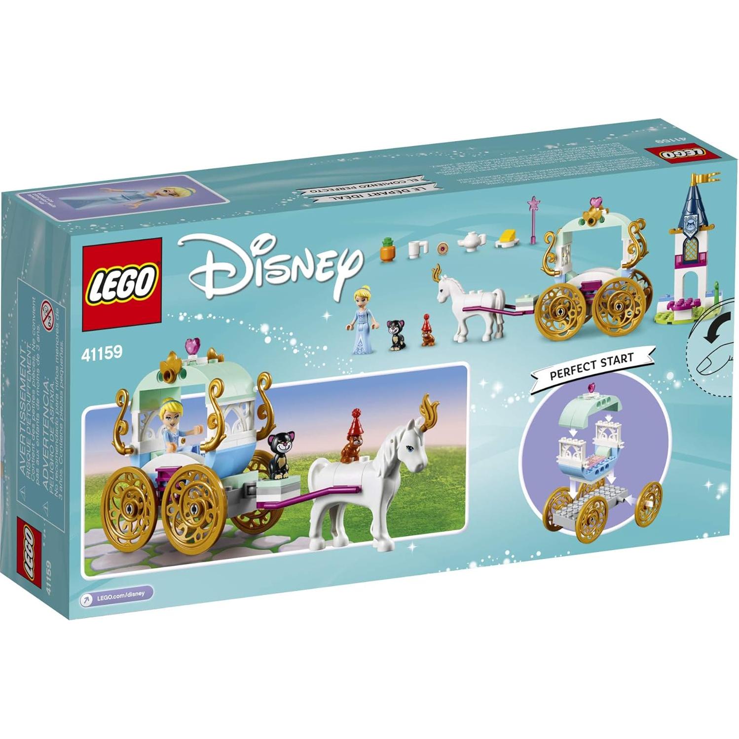 LEGO Disney Paseo en Carroza de Cenicienta 41159 - 91 Piezas