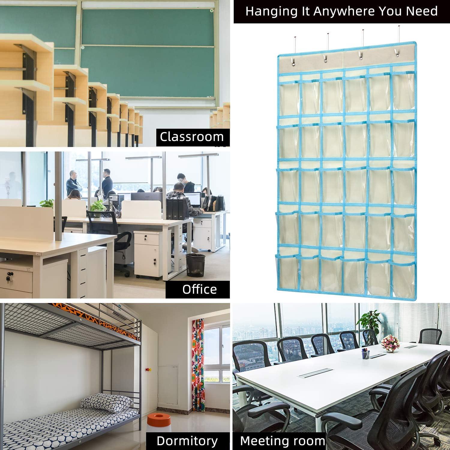 Organizador de Bolsillos Transparentes KEEPJOY 30 Bolsillos Beige