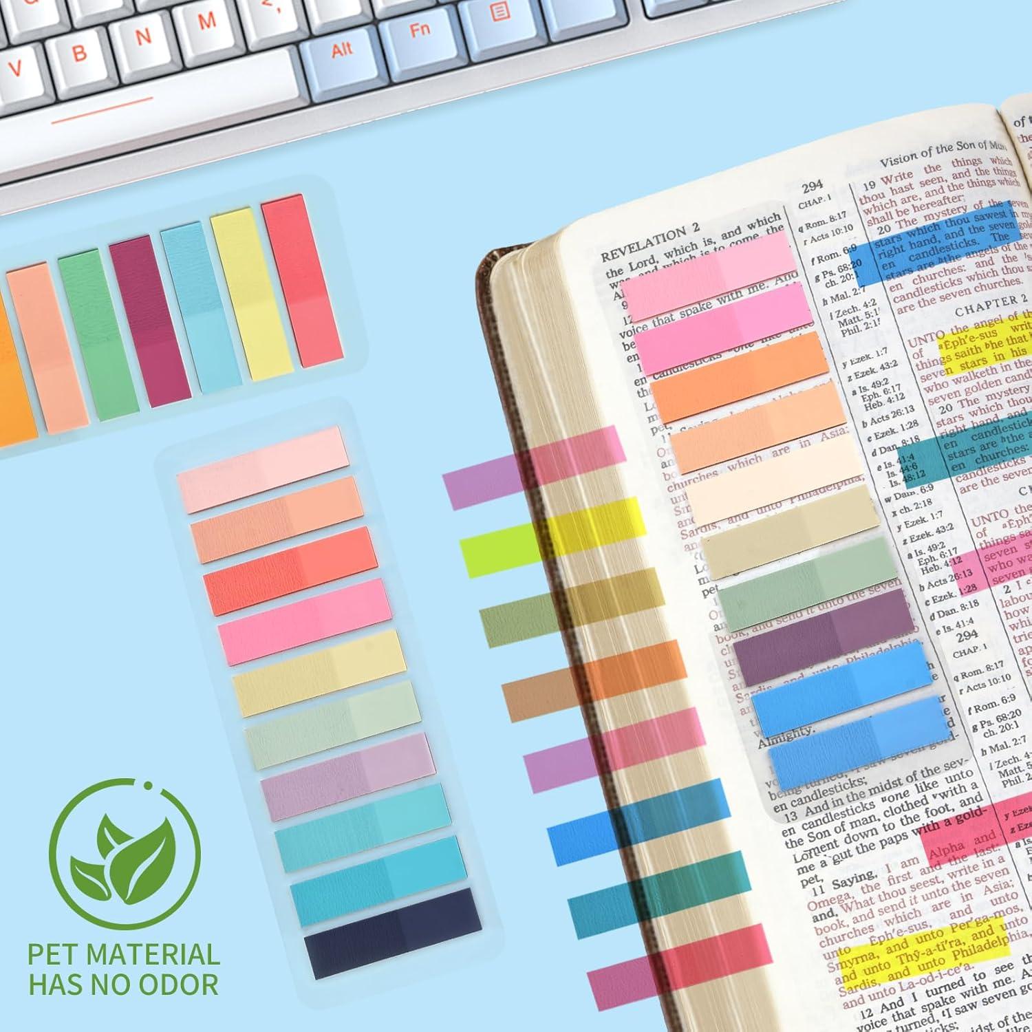 Marcadores de Página Lysas 1200 Piezas Pestañas Adhesivas Morandi