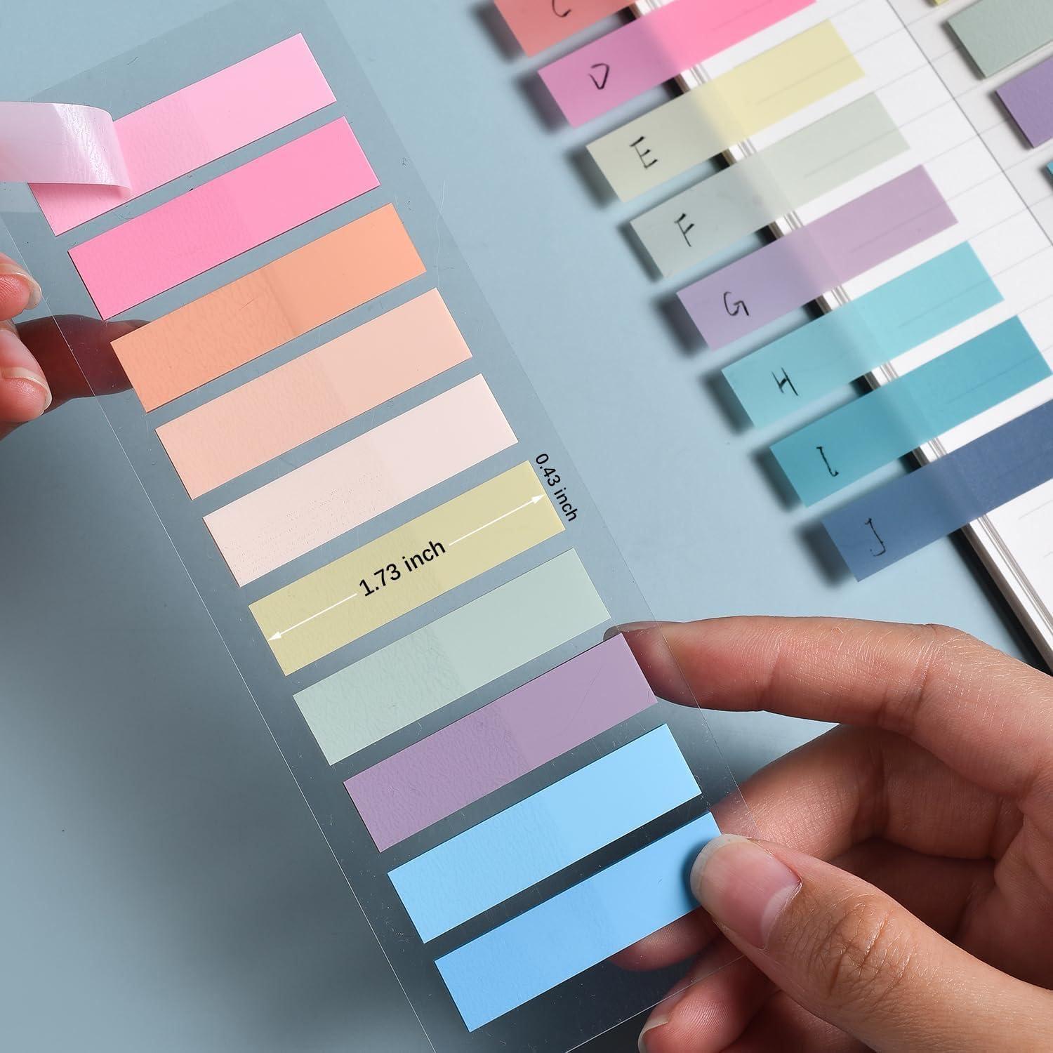 Marcadores de Página Lysas 1200 Piezas Pestañas Adhesivas Morandi