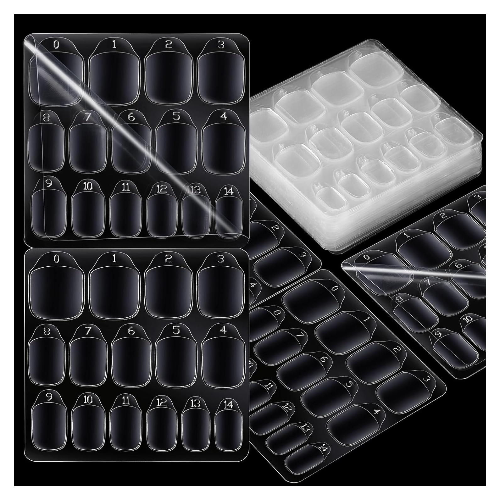 Pestañas Adhesivas para Uñas Postizas Teenitor - 300 Piezas