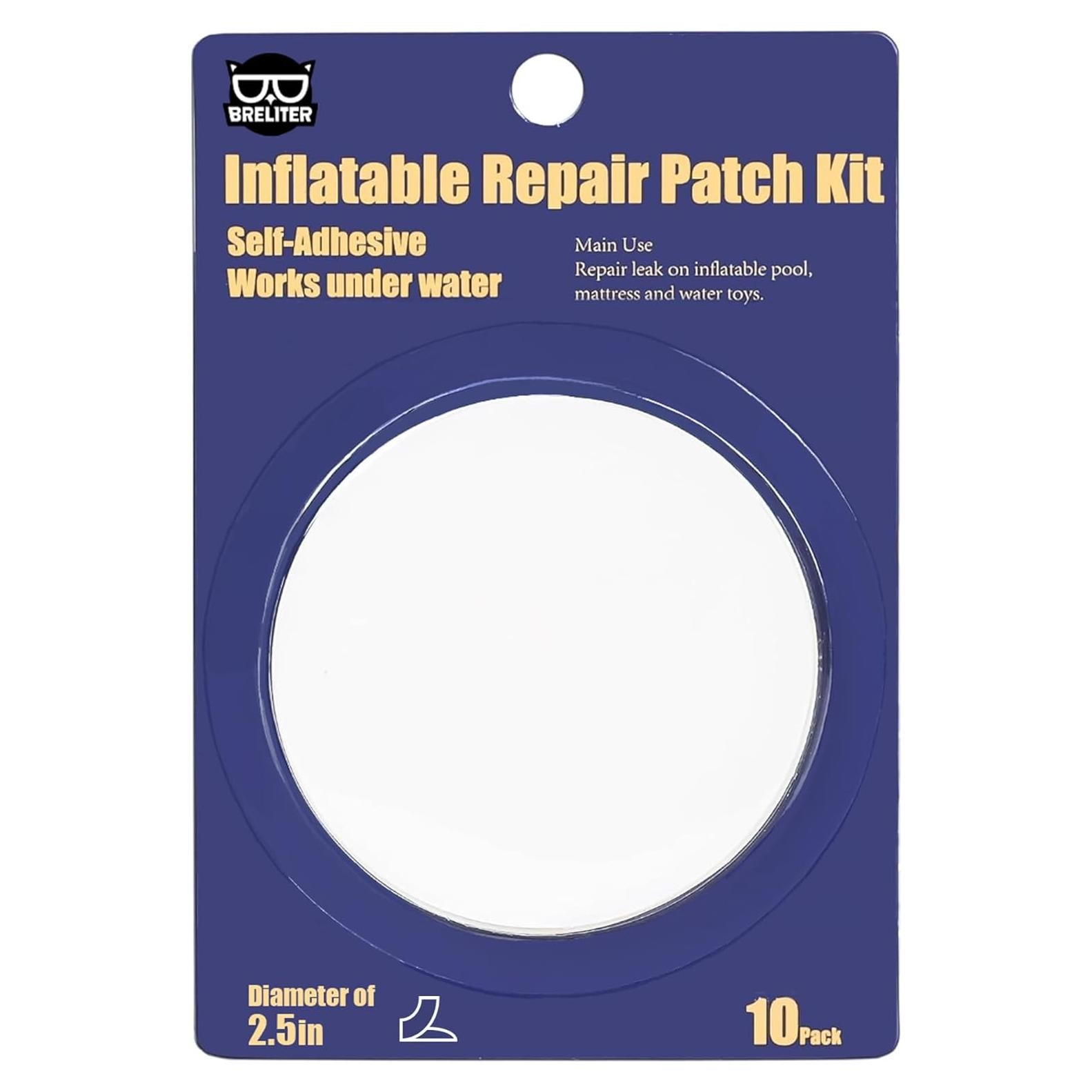 Kit de Reparación Breliter - 10 Parches TPU Impermeables 6.35cm