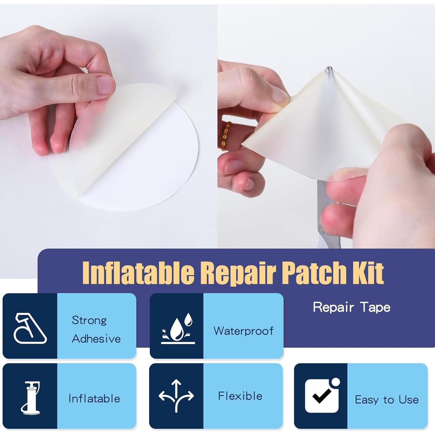 Kit de Reparación Breliter - 10 Parches TPU Impermeables 6.35cm