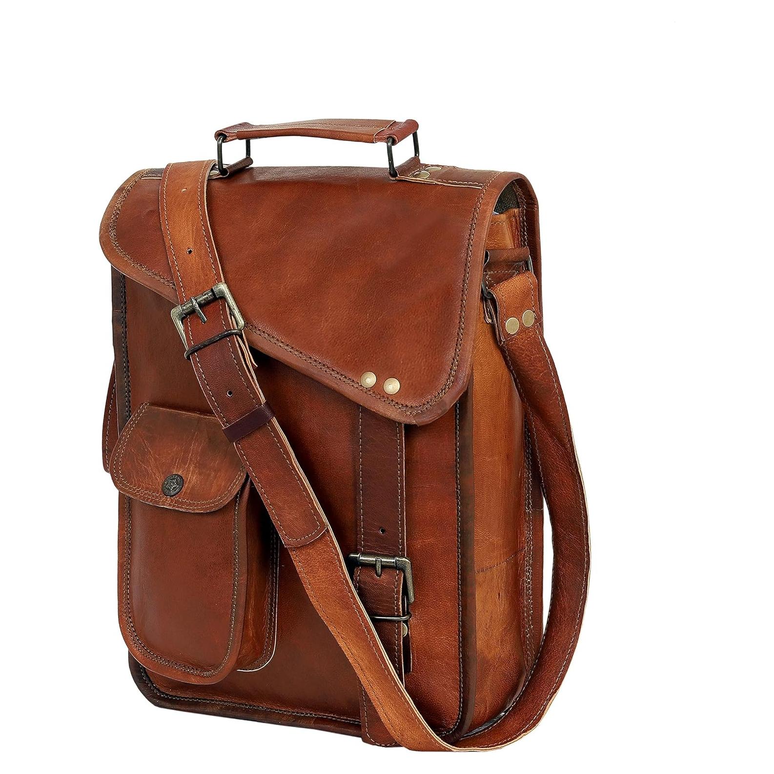 Bolsa de Mensajero de Cuero para Tableta 13" - Dañada