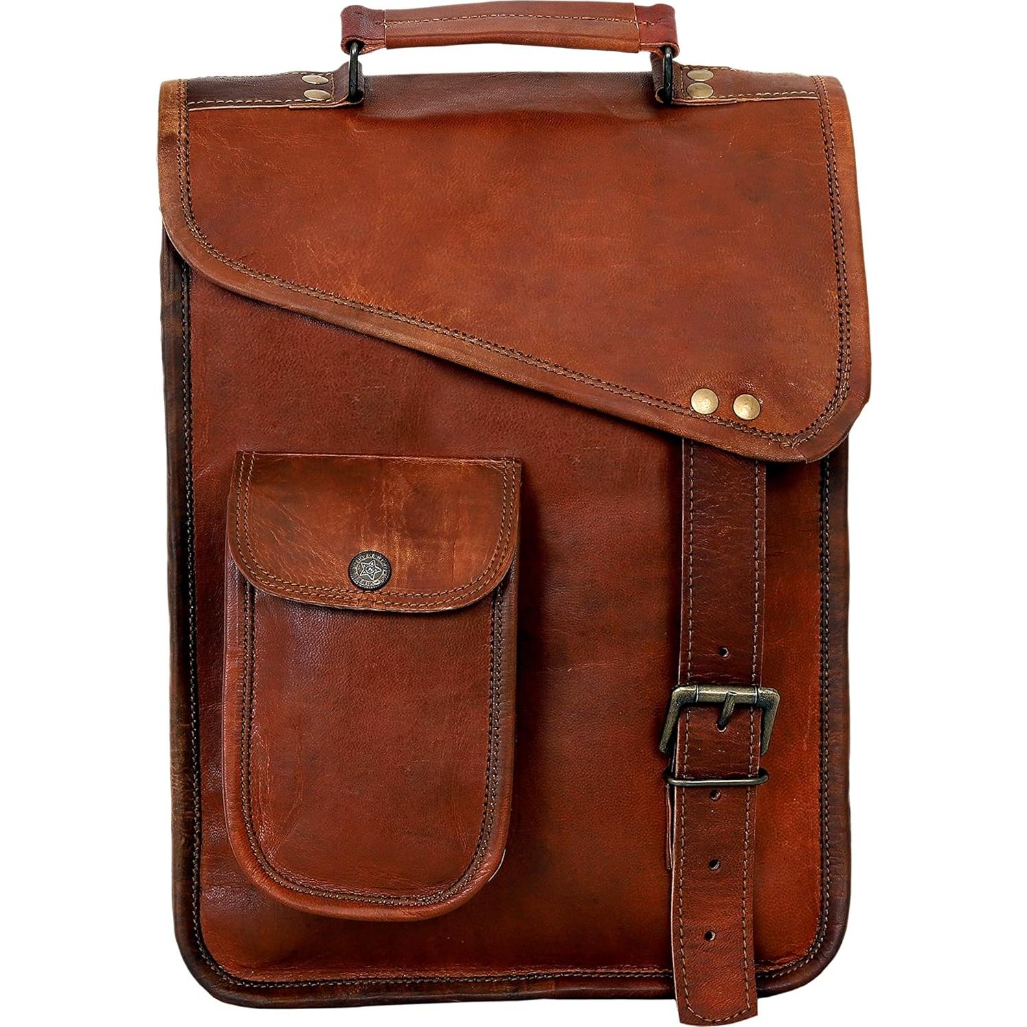 Bolsa de Mensajero de Cuero para Tableta 13" - Dañada