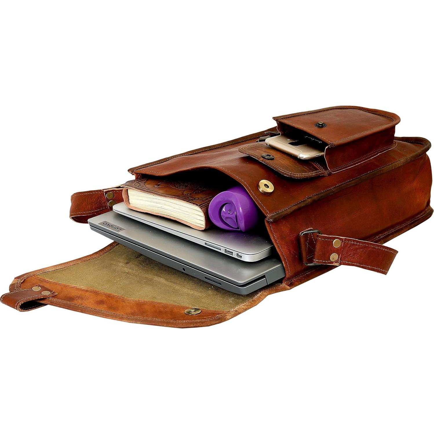 Bolsa de Mensajero de Cuero para Tableta 13" - Dañada