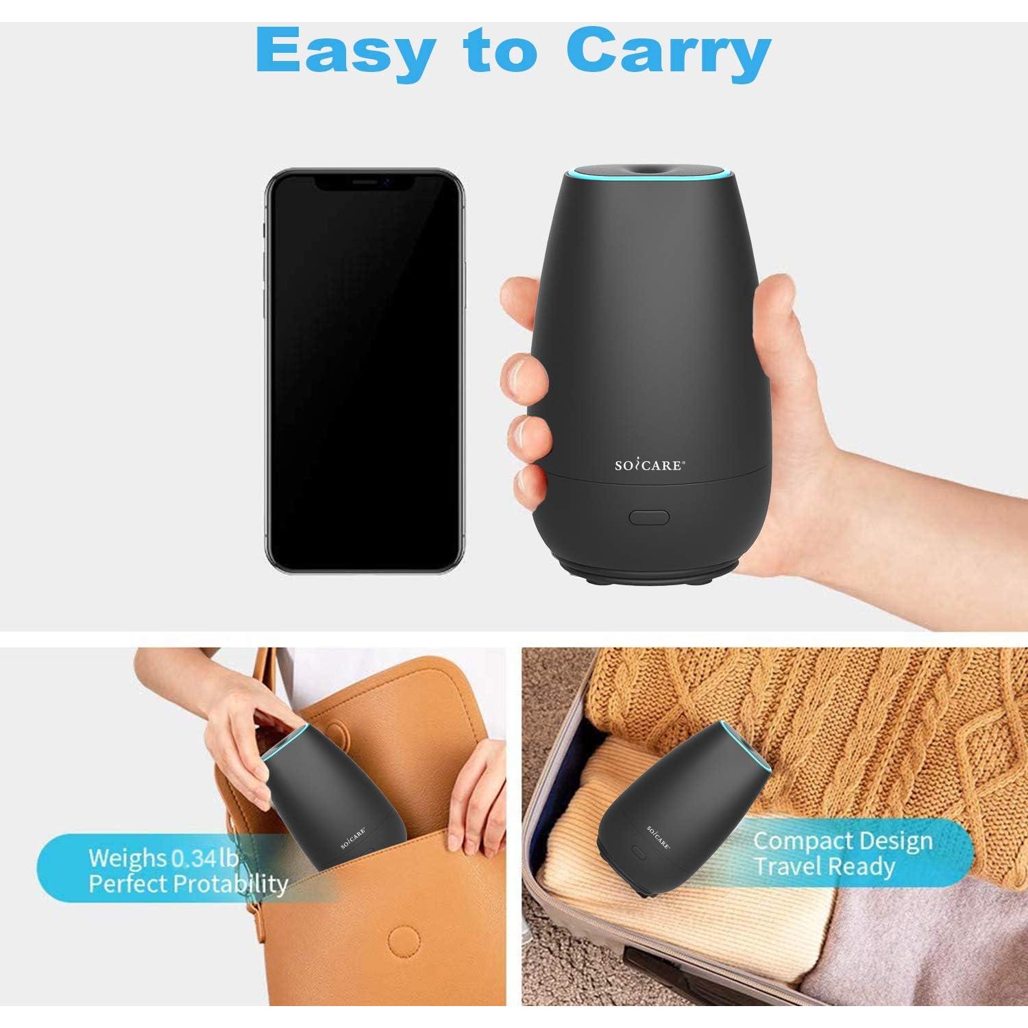 Difusor de Aceites Esenciales SOICARE USB para Automóvil 60ml