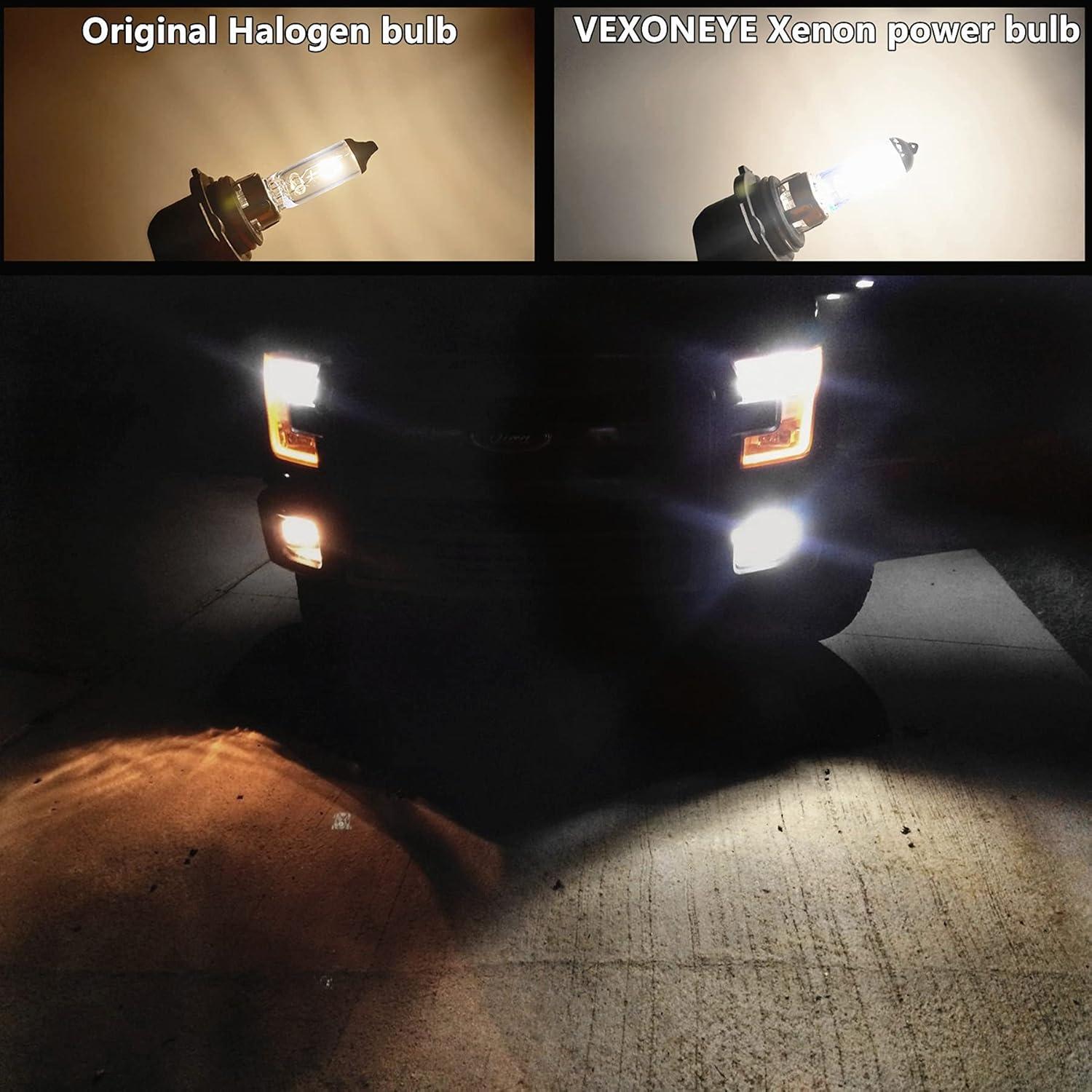 Bombilla Halógena H1 VEXONEYE 12V 55W Luz Blanca 5000K