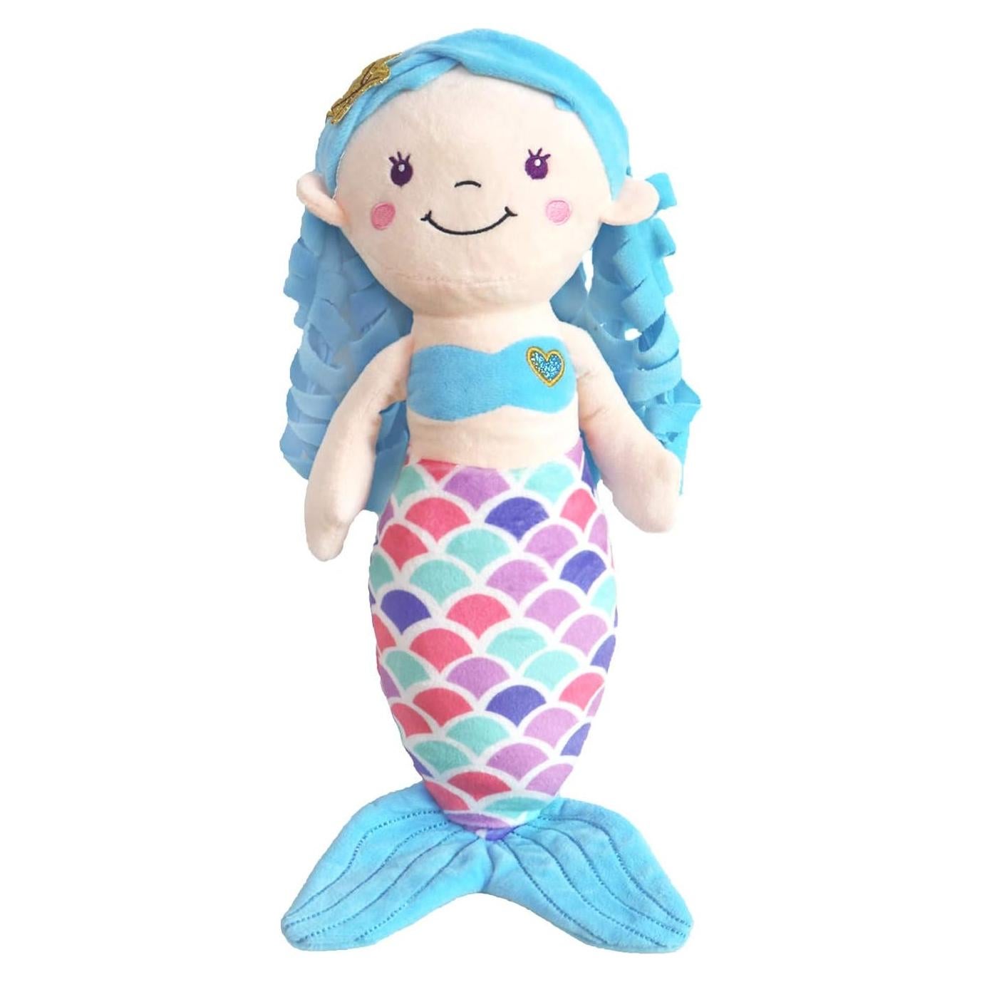 Muñeca Sirena de Peluche Timoospeed 40 cm Azul Suave
