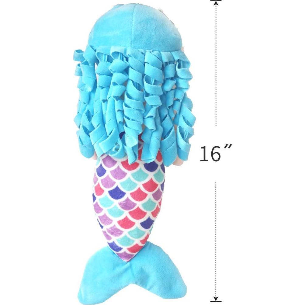 Muñeca Sirena de Peluche Timoospeed 40 cm Azul Suave