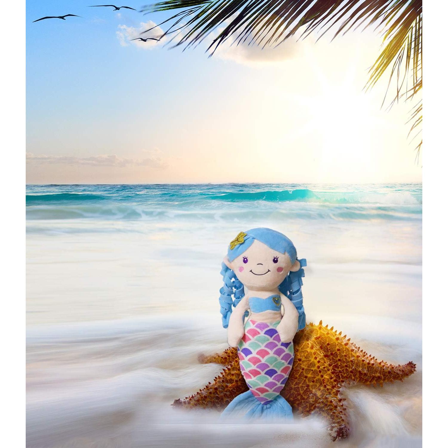 Muñeca Sirena de Peluche Timoospeed 40 cm Azul Suave