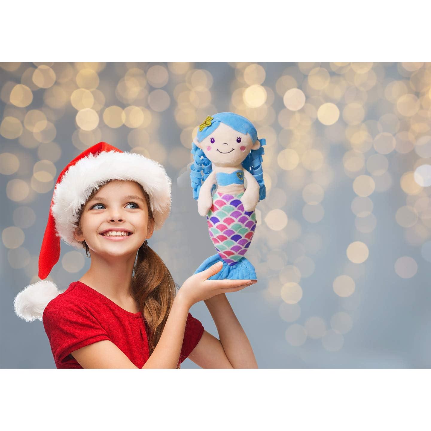 Muñeca Sirena de Peluche Timoospeed 40 cm Azul Suave