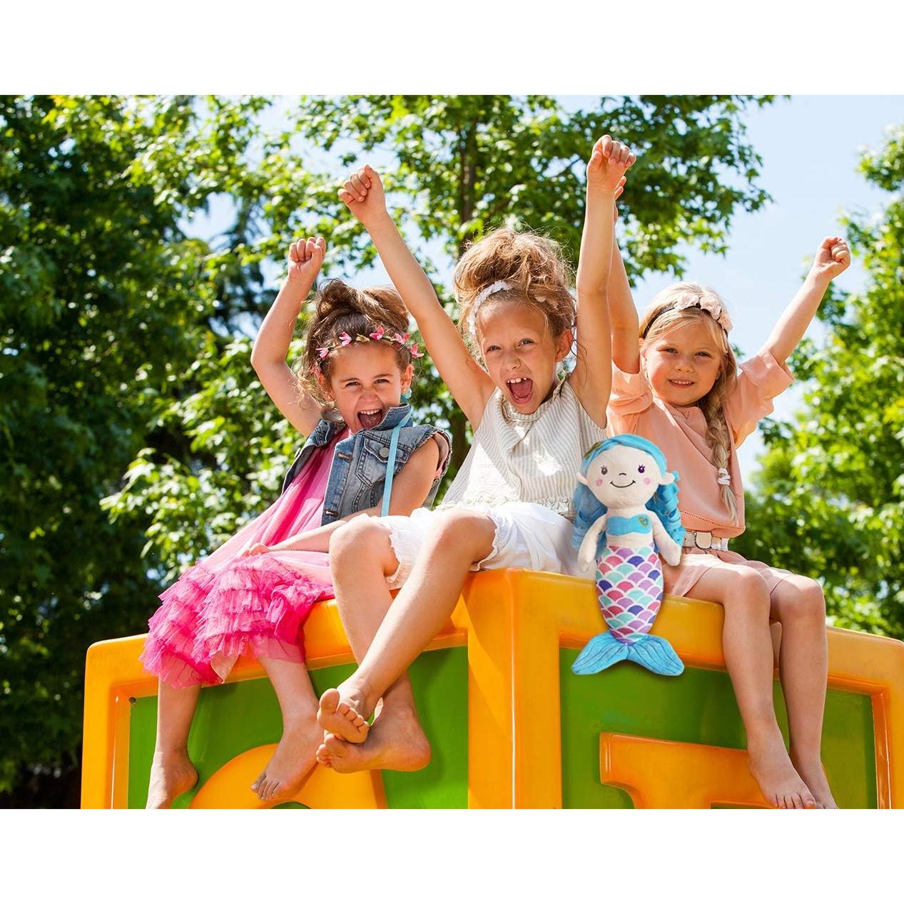 Muñeca Sirena de Peluche Timoospeed 40 cm Azul Suave