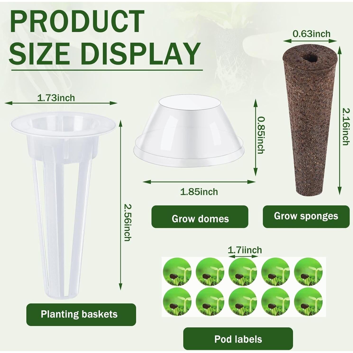 Kit de Cápsulas de Jardín DECYOOL 48pcs Hidropónicas