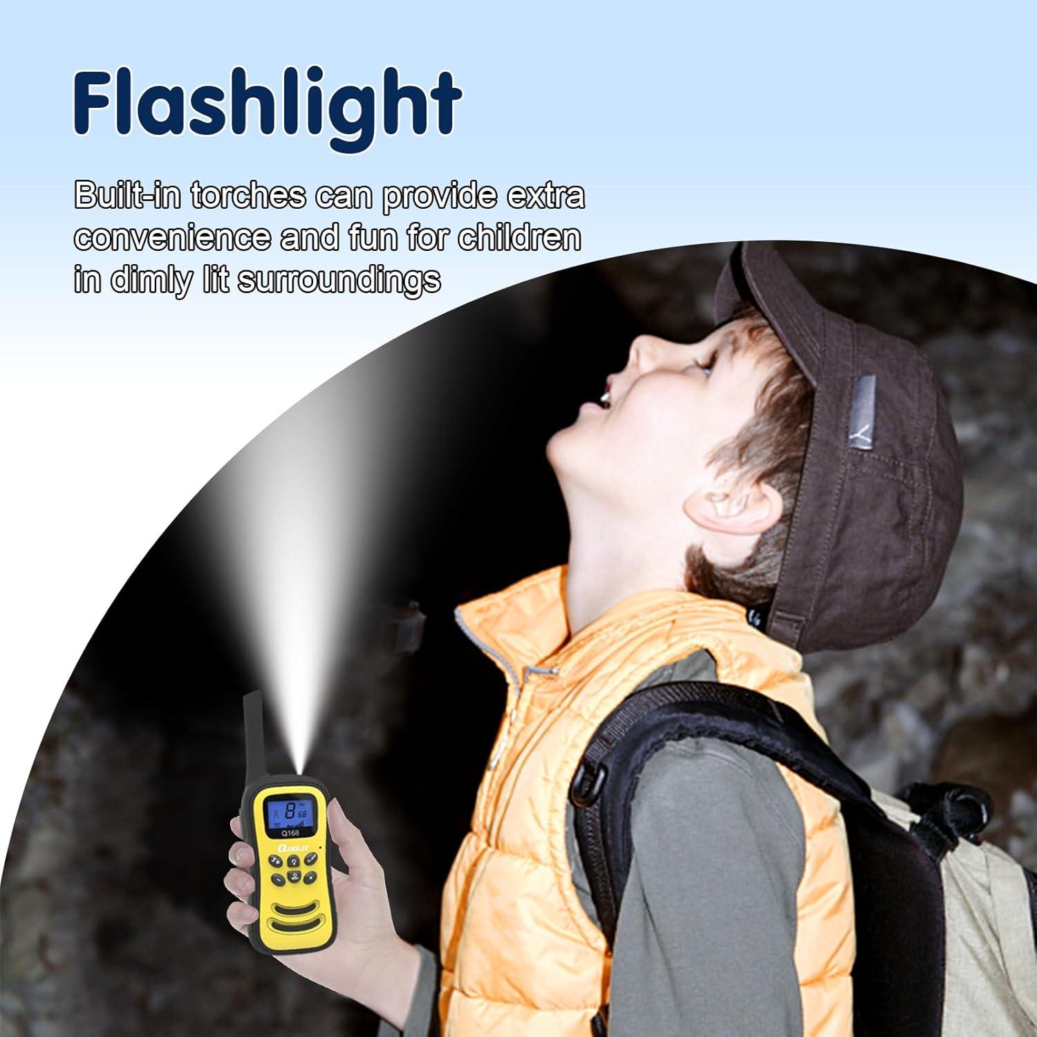 Walkie Talkies Recargables Quolix para Niños 3-12 Años