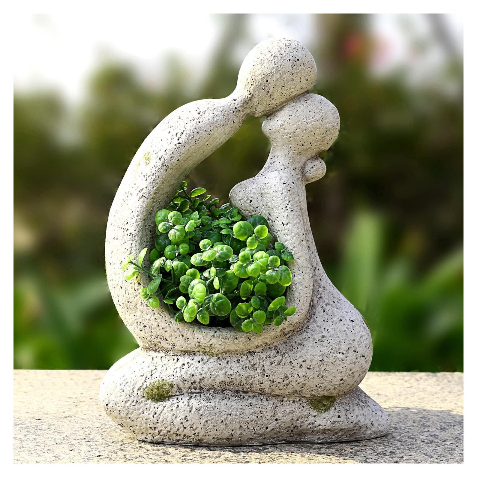 Unique Planters for Indoor Outdoor Plants Head Face Planter Pot Large Succulent Planters Flower Vase with Drainage Hole Around You