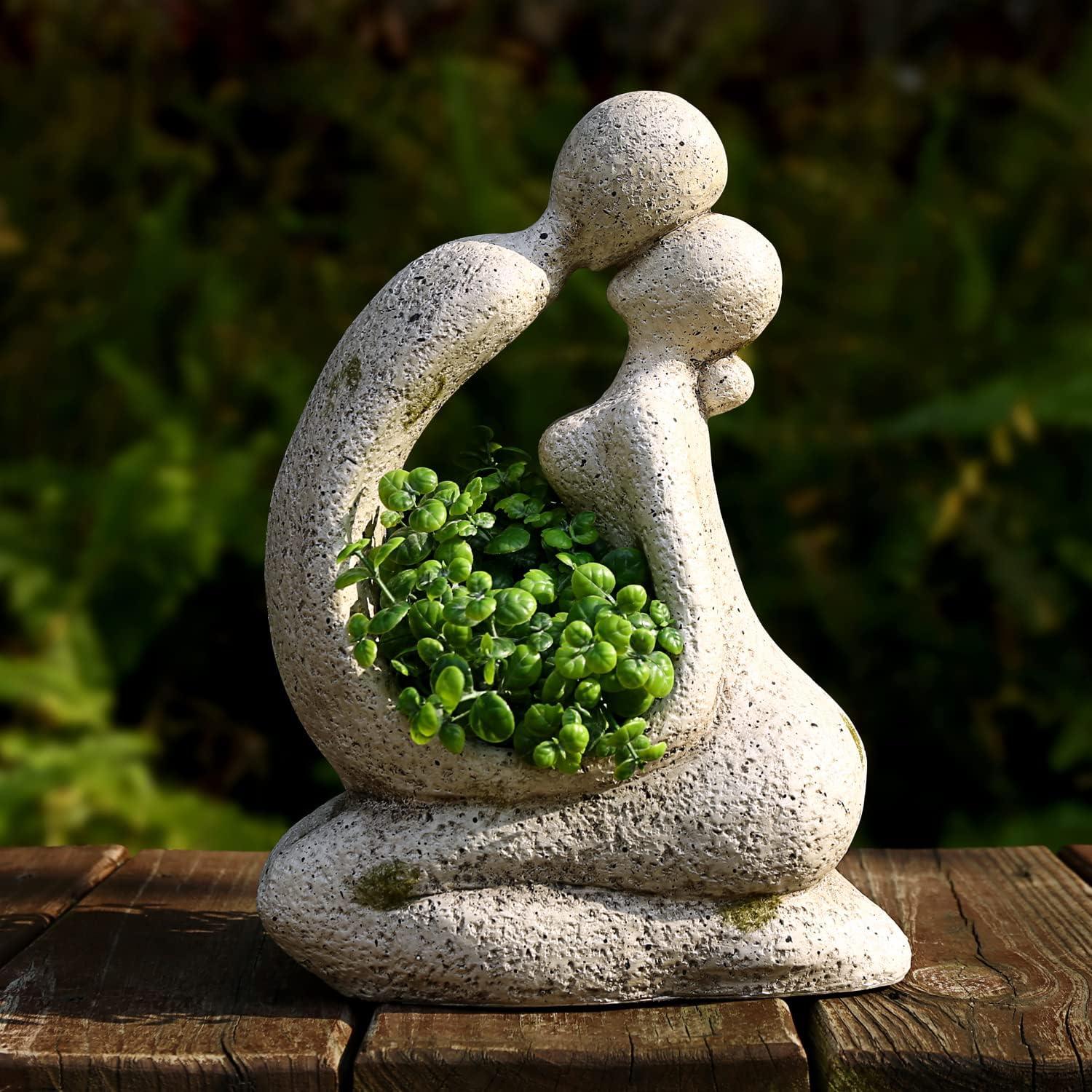 Unique Planters for Indoor Outdoor Plants Head Face Planter Pot Large Succulent Planters Flower Vase with Drainage Hole Around You