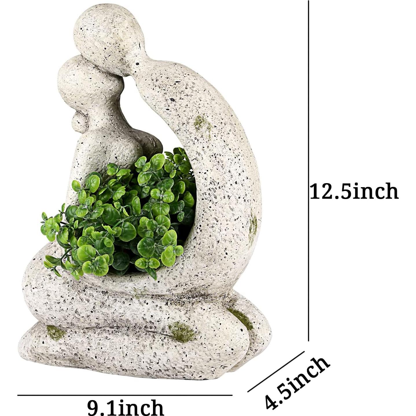 Unique Planters for Indoor Outdoor Plants Head Face Planter Pot Large Succulent Planters Flower Vase with Drainage Hole Around You