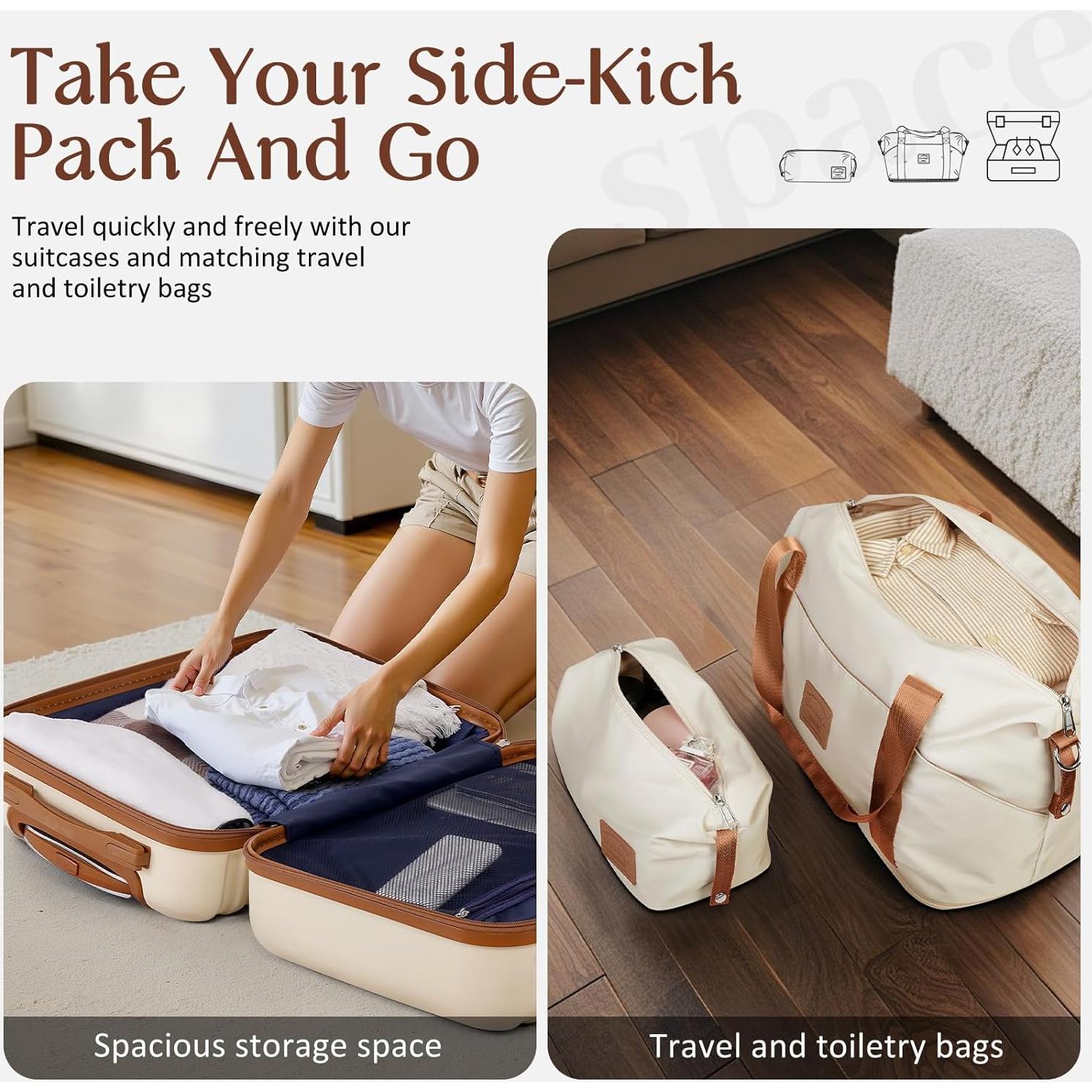 Conjunto de Maletas Coolife 5 Piezas Dura con Cerradura TSA