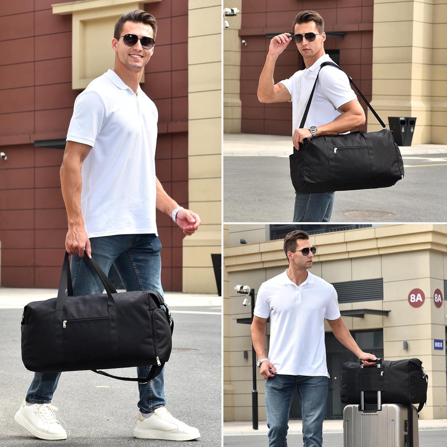 Bolsa de Viaje Plegable Spirit Airlines 30L Negra 45.7x35.6x20.3 cm