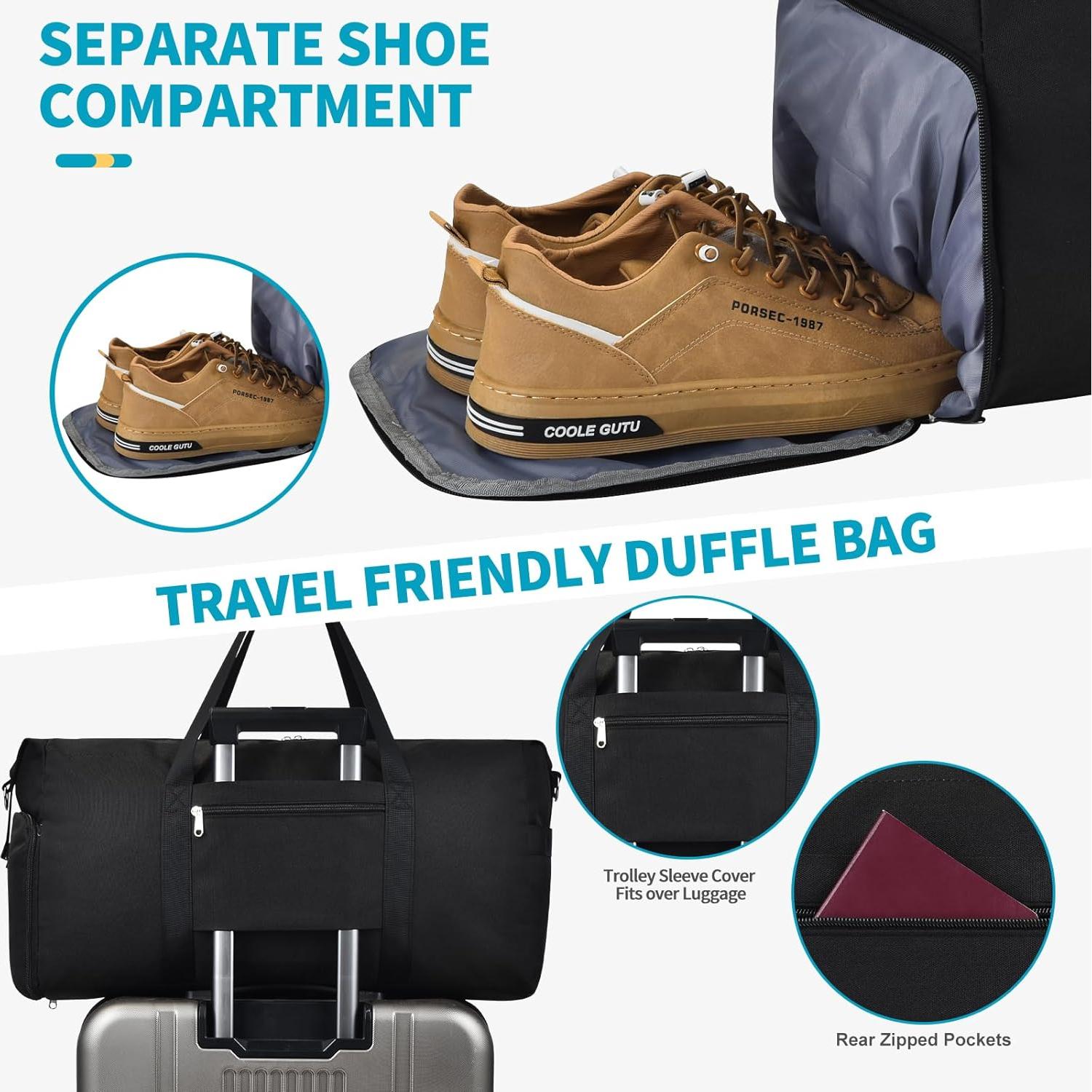 Bolsa de Viaje Plegable Spirit Airlines 30L Negra 45.7x35.6x20.3 cm