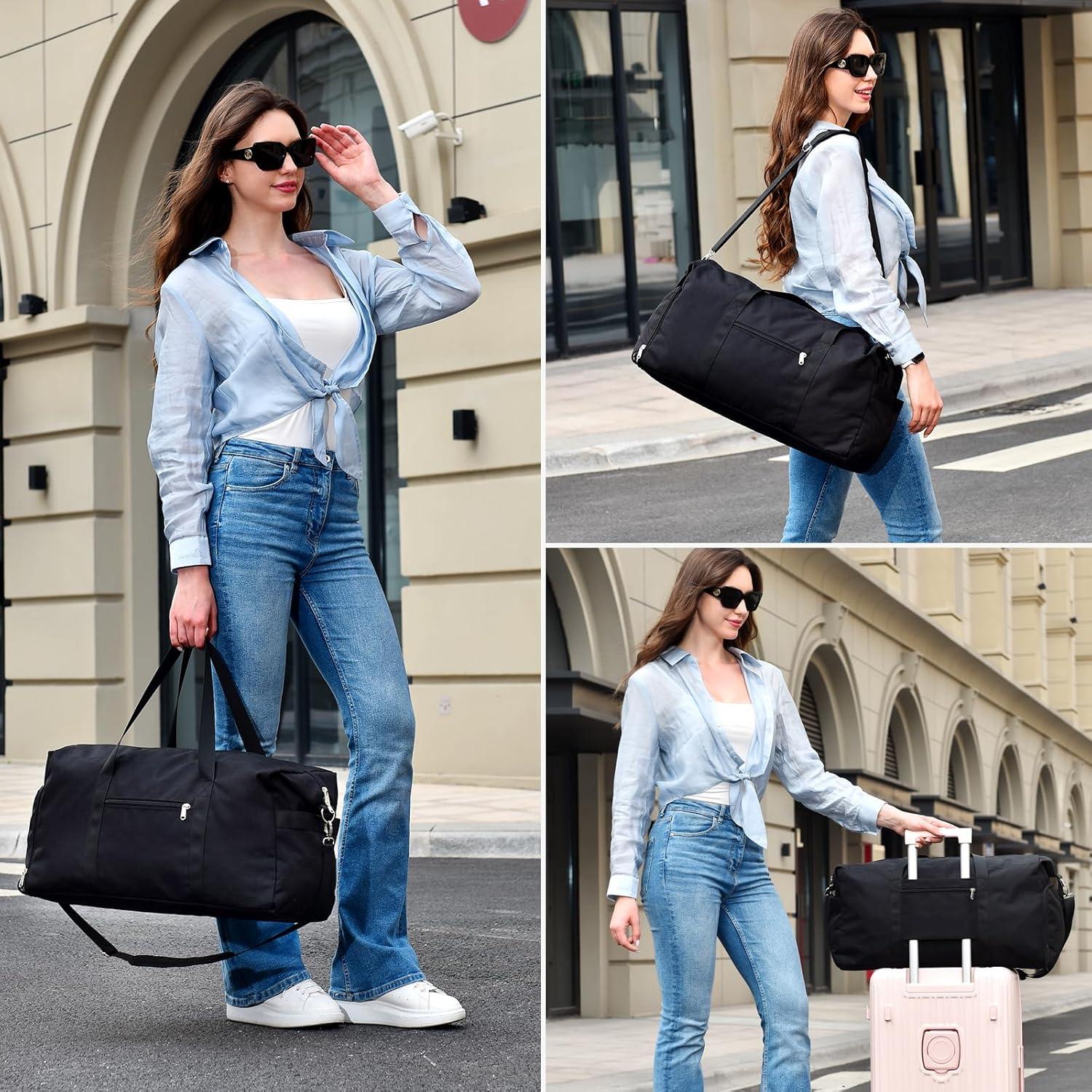 Bolsa de Viaje Plegable Spirit Airlines 30L Negra 45.7x35.6x20.3 cm