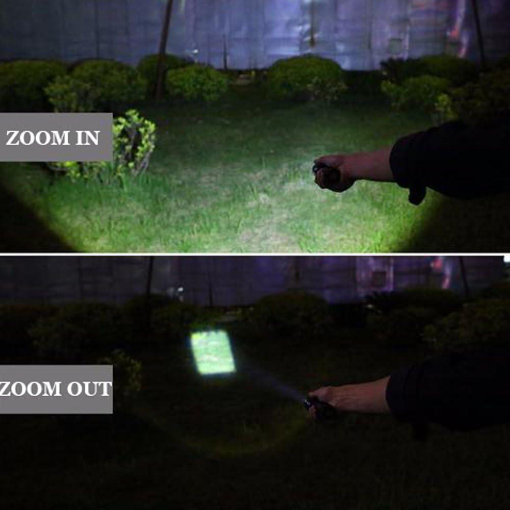 Linterna Táctica AuKvi AKV-E800 3000 Lúmenes Zoomable 5 Modos