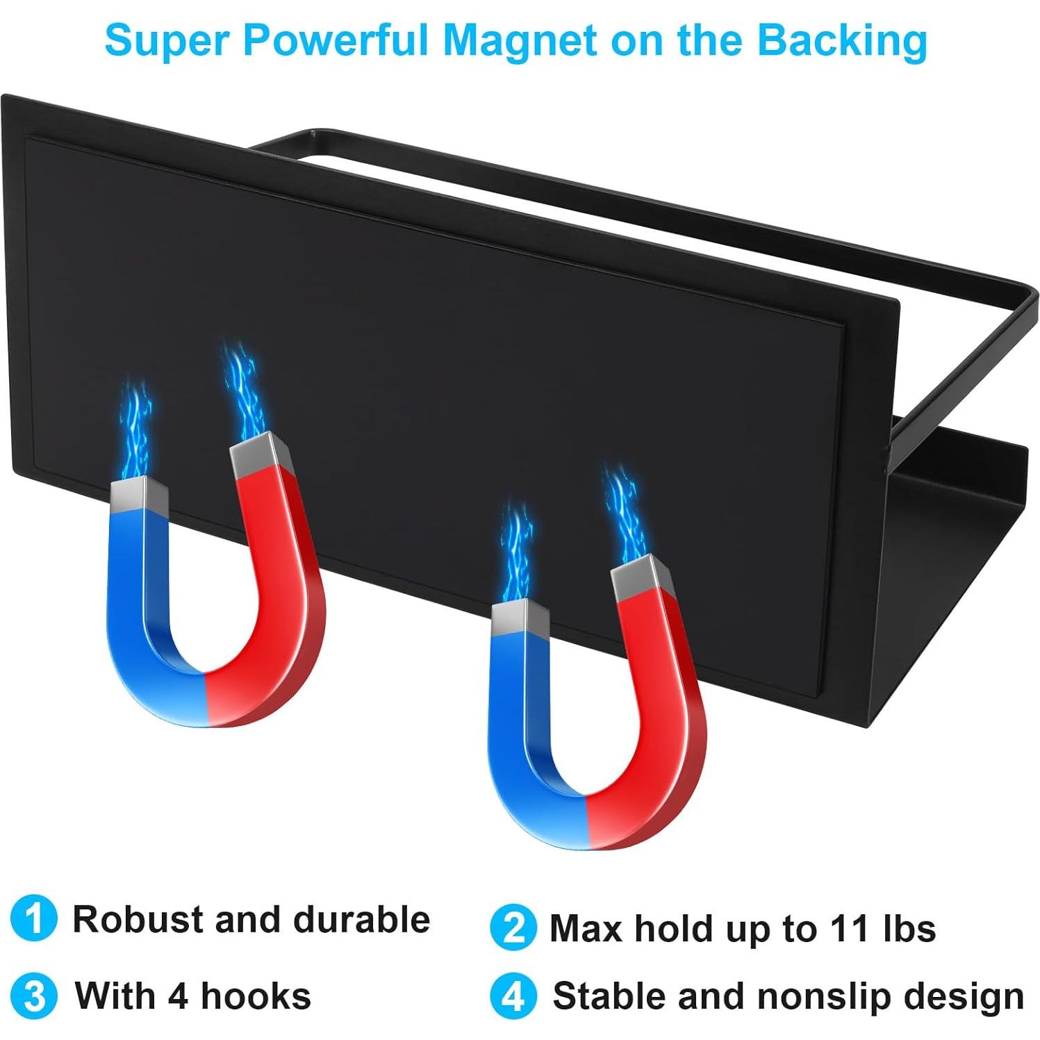 Estante Magnético para Especias Seropy - Paquete de 2, 24.4x12x9 cm