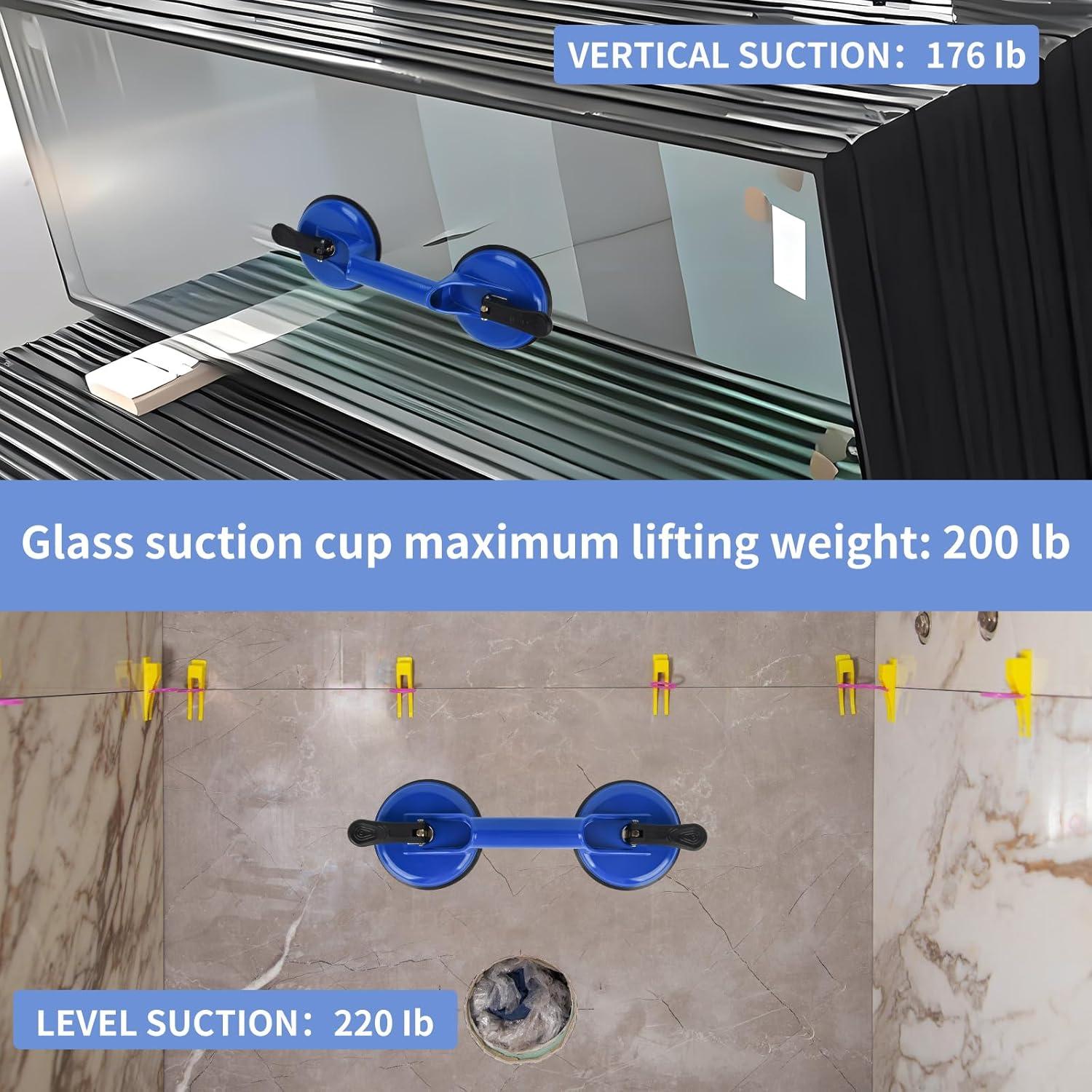 Ventosas de Alta Resistencia FCHO para Vidrio 11.9 cm Azul