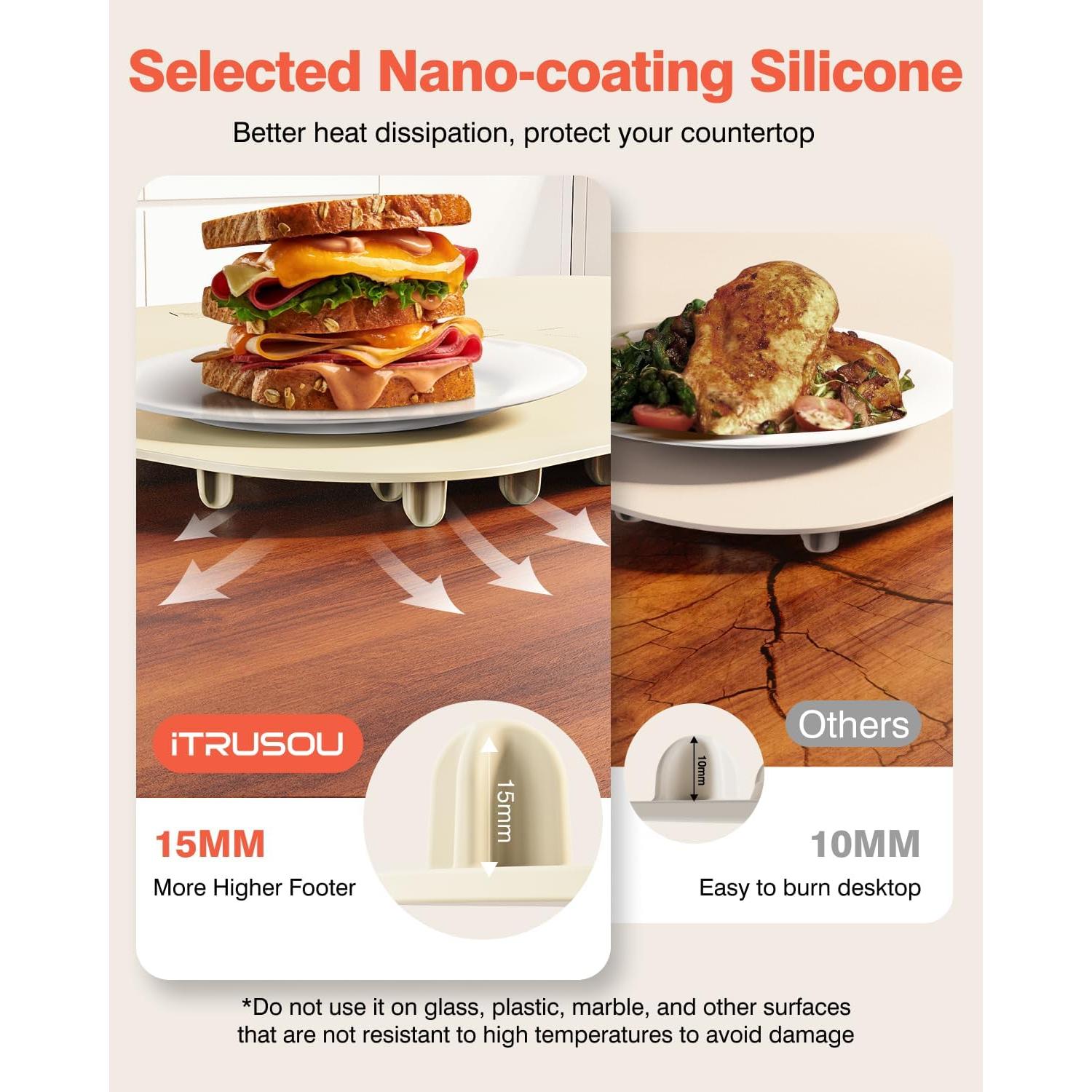 Alfombrilla Calentadora Eléctrica iTRUSOU 70x40cm 110V