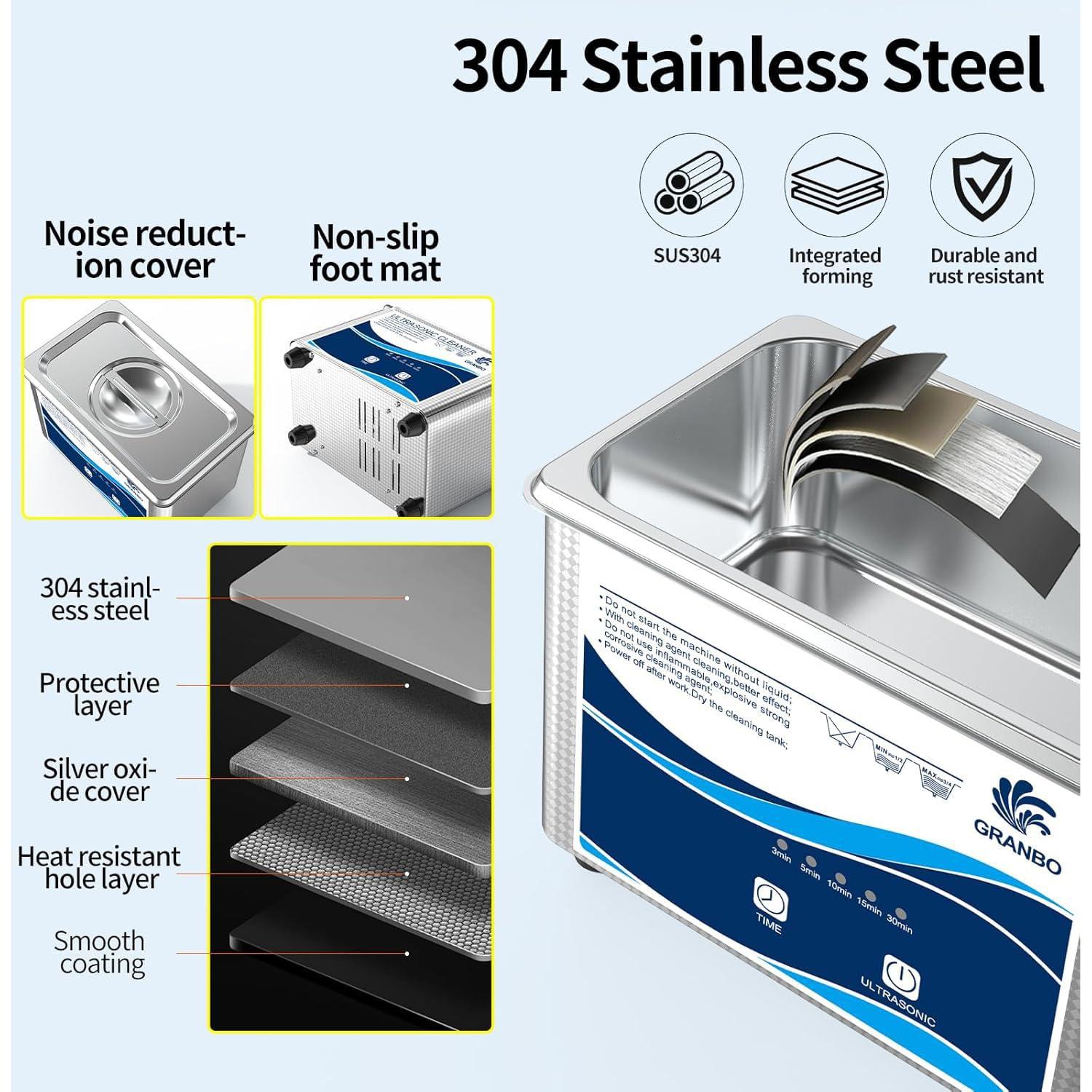 Máquina de Limpieza Ultrasónica 1L GRANBO 40kHz Digital