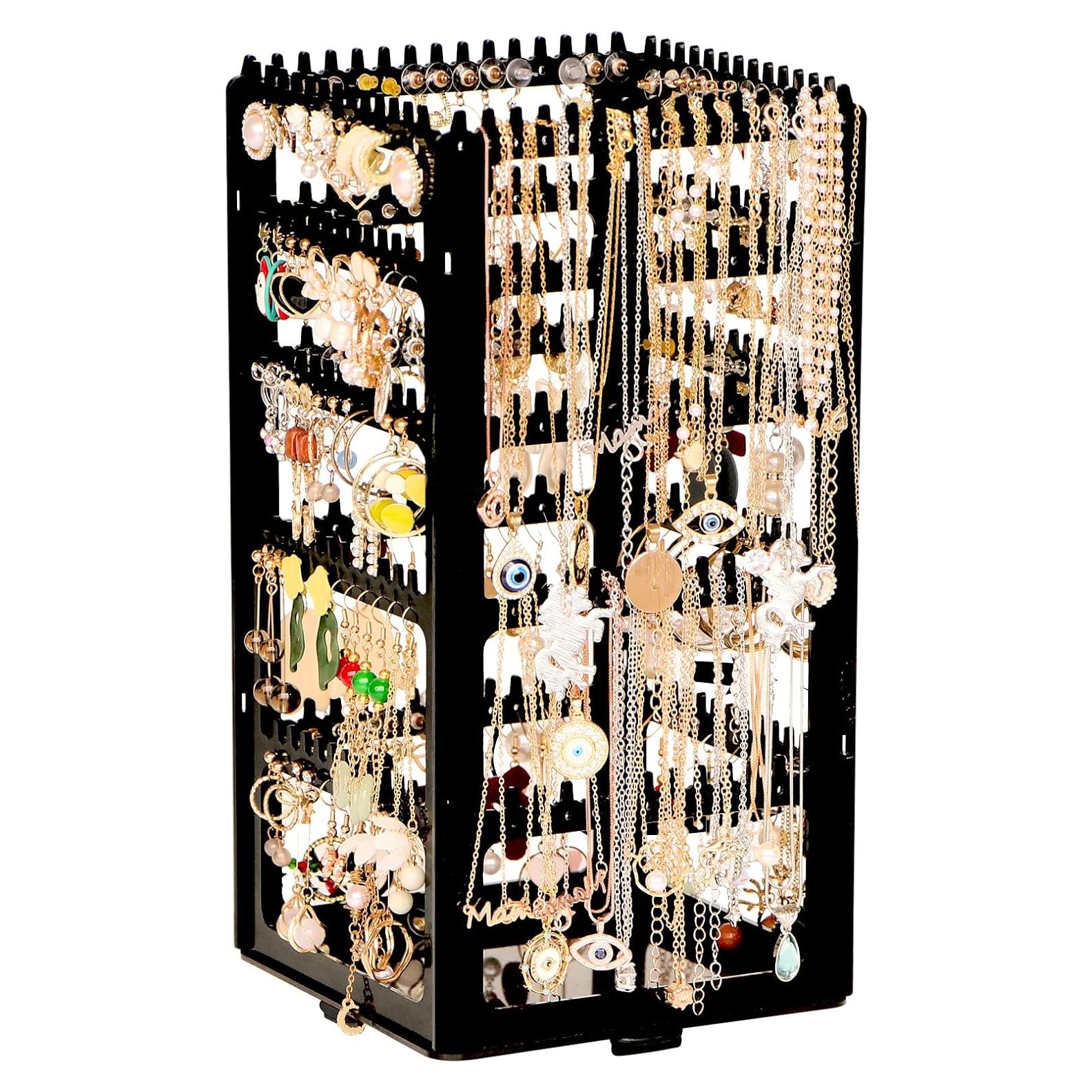 Soporte Organizador de Joyería 5 Niveles 212 Agujeros 17Dec