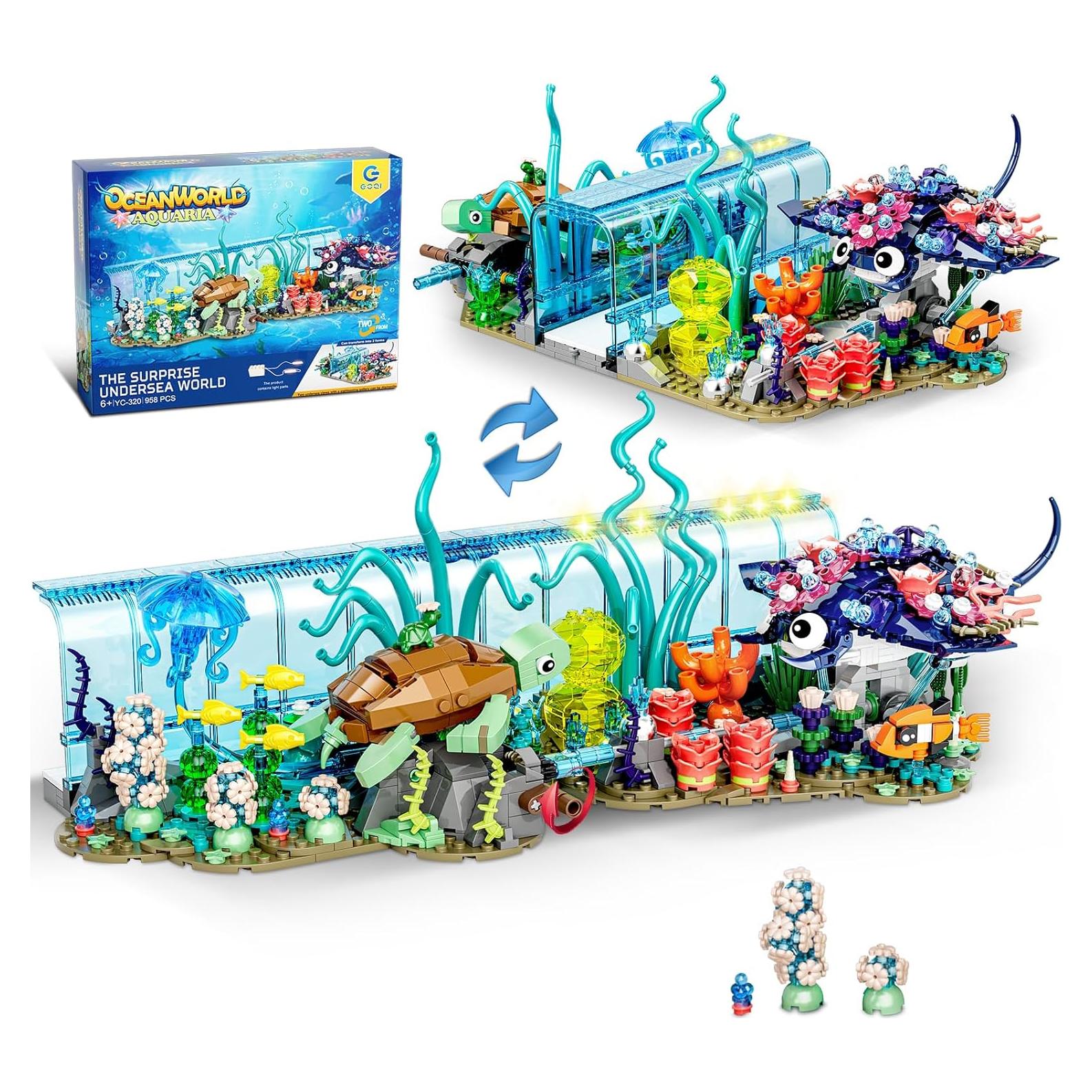 Juego de Bloques de Construcción Acuario QLT 958 Piezas