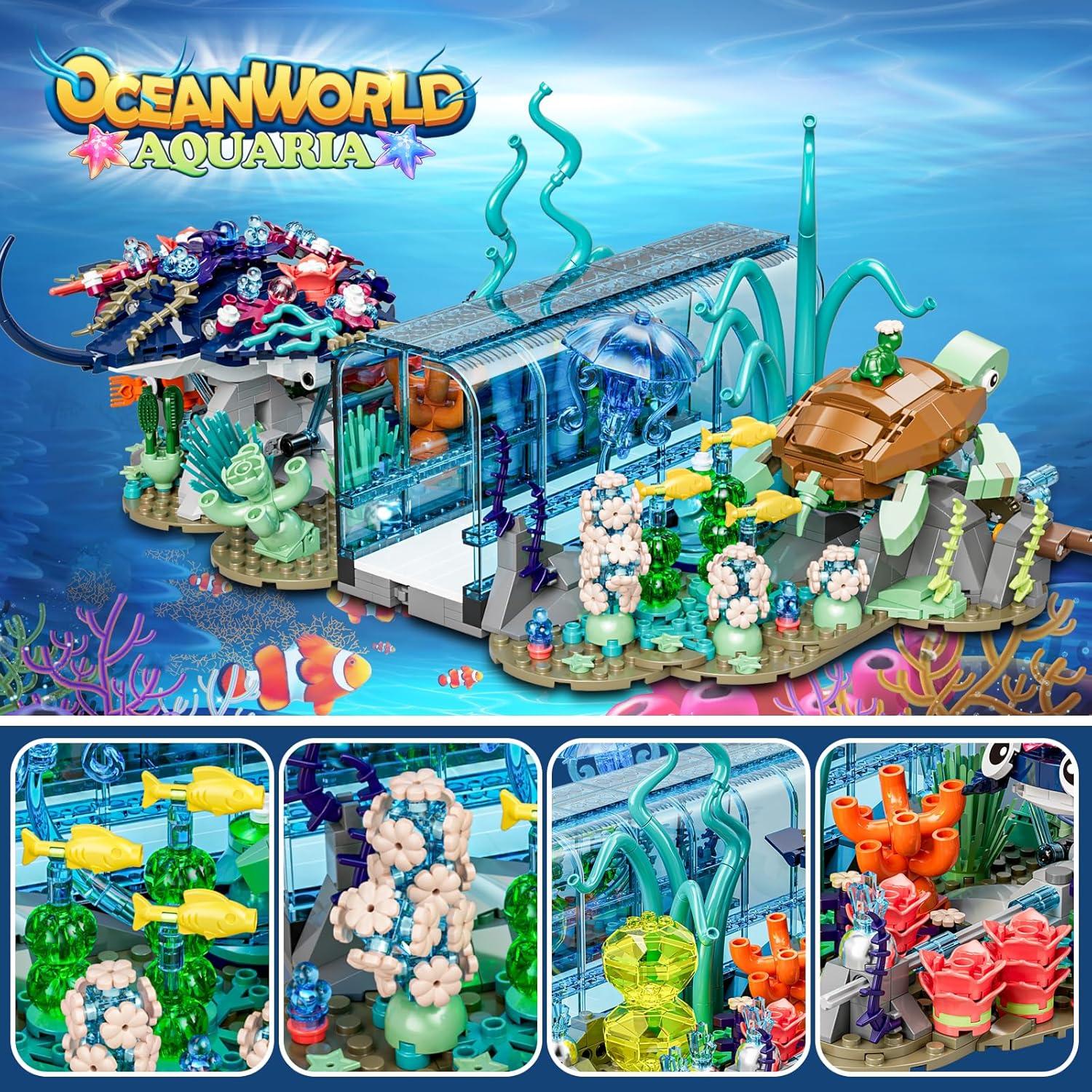 Juego de Bloques de Construcción Acuario QLT 958 Piezas