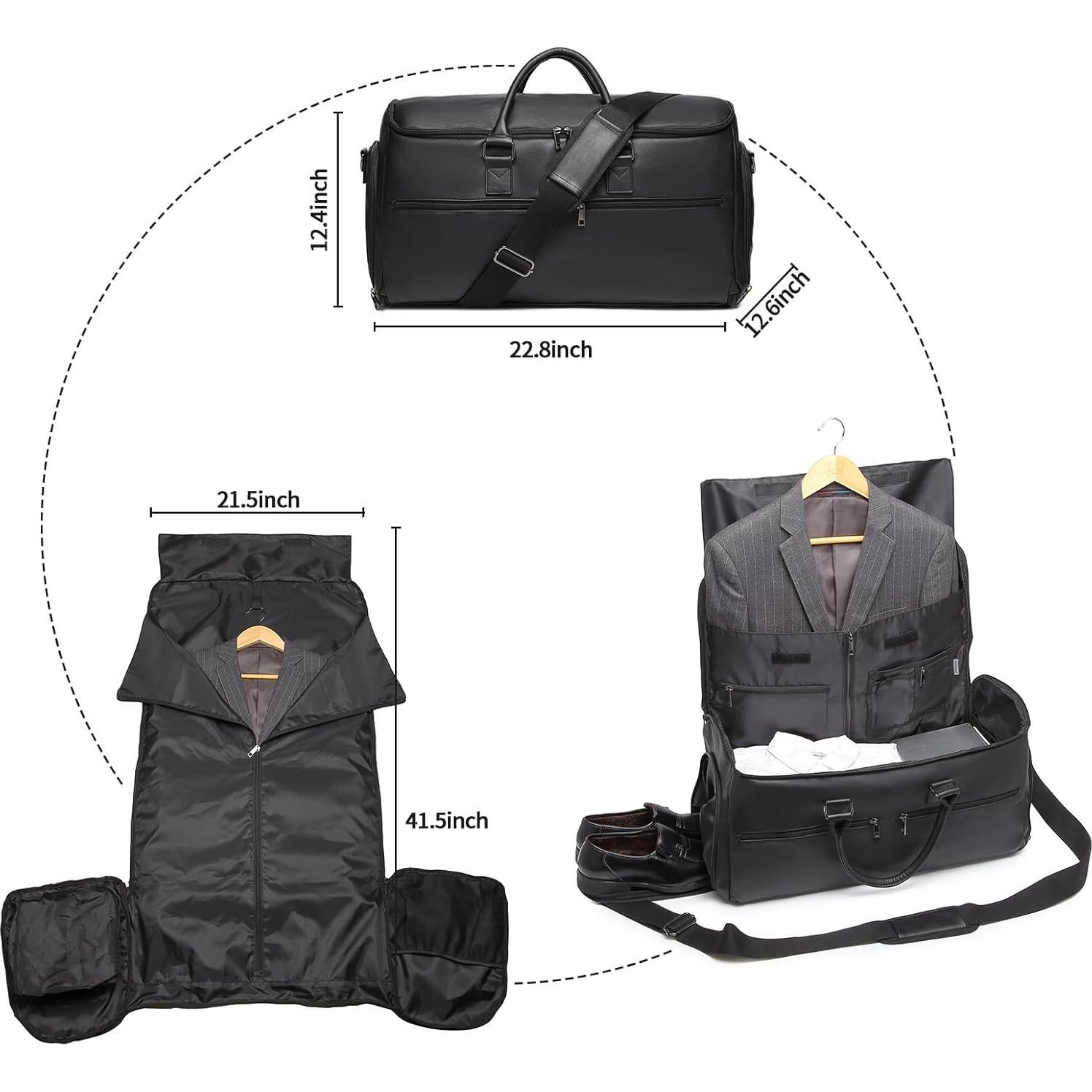 Bolsa de Ropa Convertible Seyfocnia 2 en 1 para Viaje 45L