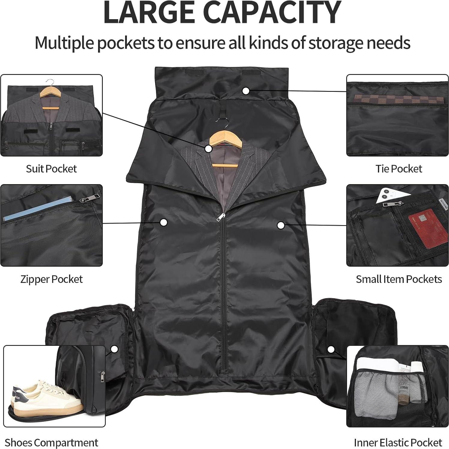 Bolsa de Ropa Convertible Seyfocnia 2 en 1 para Viaje 45L