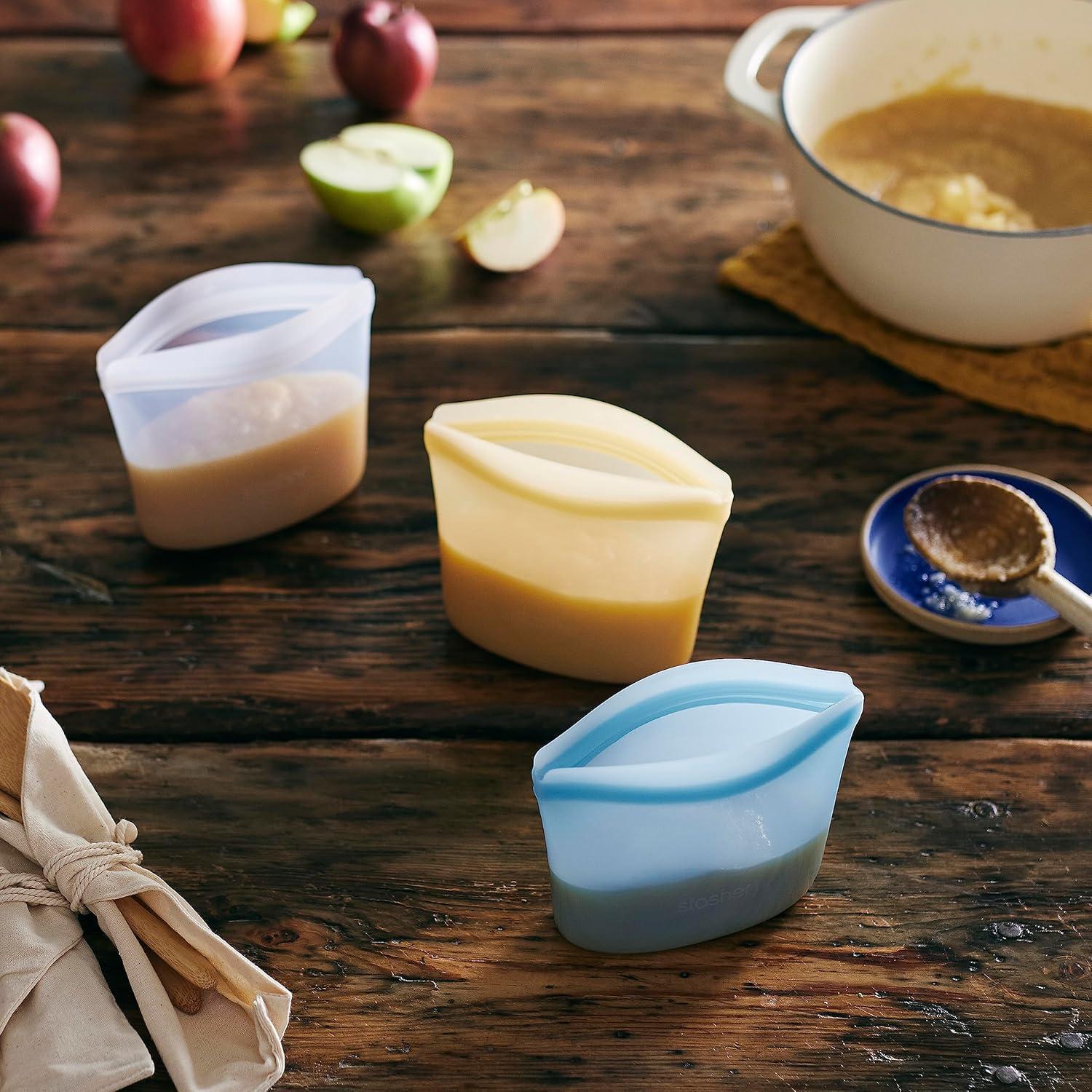 Tazón de Almacenamiento Reutilizable Stasher 1 Taza Azul