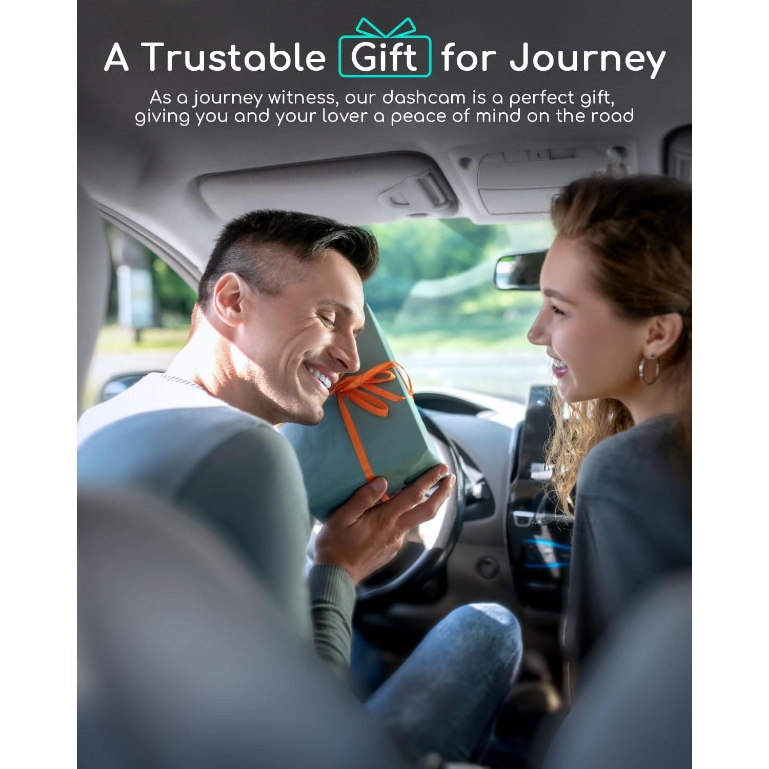 Cámara de Salpicadero COOAU D20 Doble 2.5K 1080P con GPS y WiFi