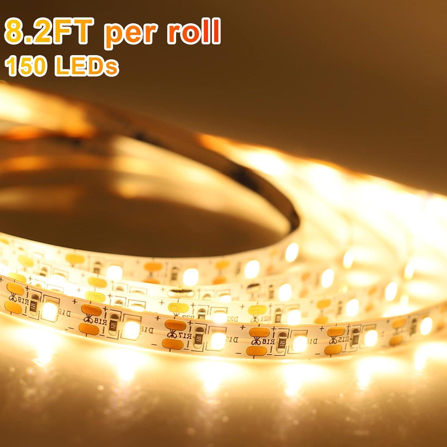 Luz de tira LED blanca cálida 5.0M Linstaine 300 LEDs USB