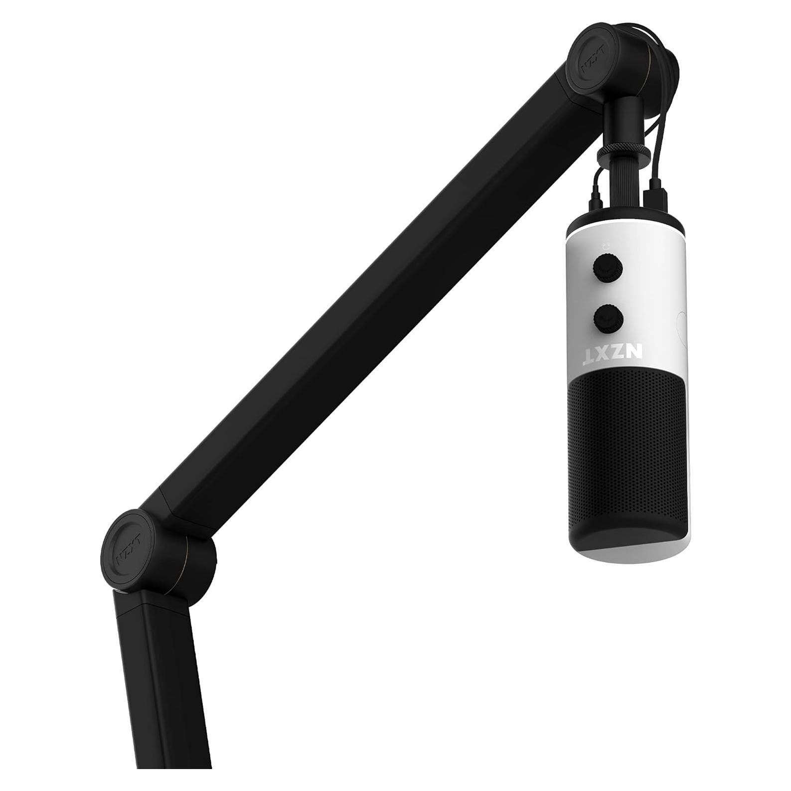NZXT Boom Arm - AP-BOOMA-B1 - Streaming Microphone Boom Arm - Discreetly Store USB & XLR Cables - Smooth and Silent - Cable Channel Covers - Black