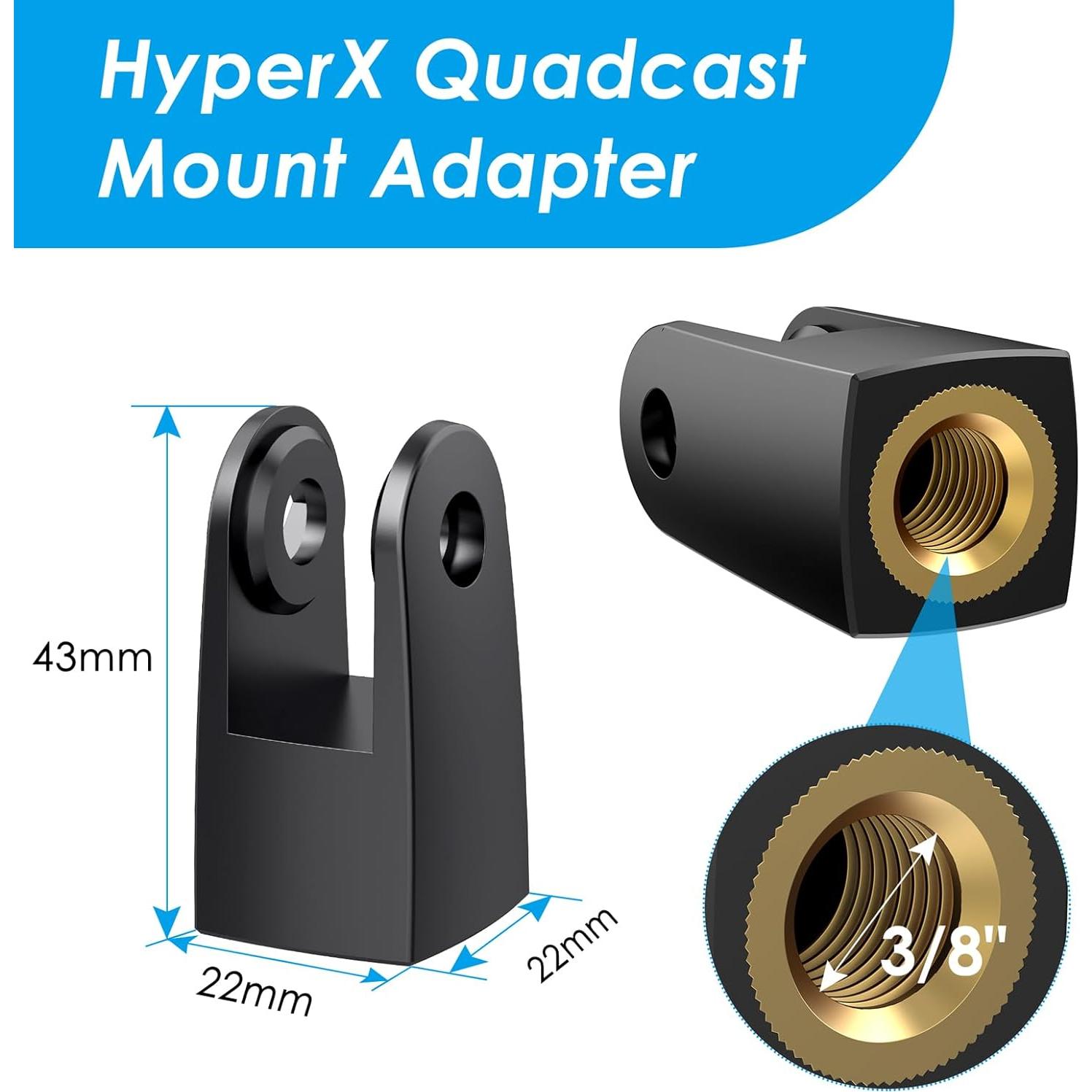 Adaptador de Montaje para Micrófono QuadCast Youshares - Acero