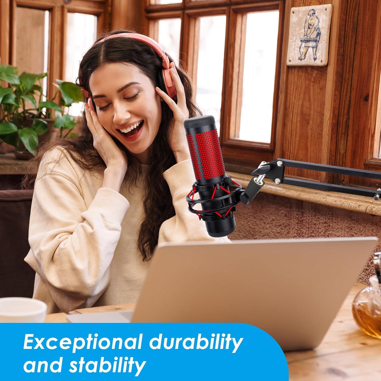 Adaptador de Montaje para Micrófono QuadCast Youshares - Acero