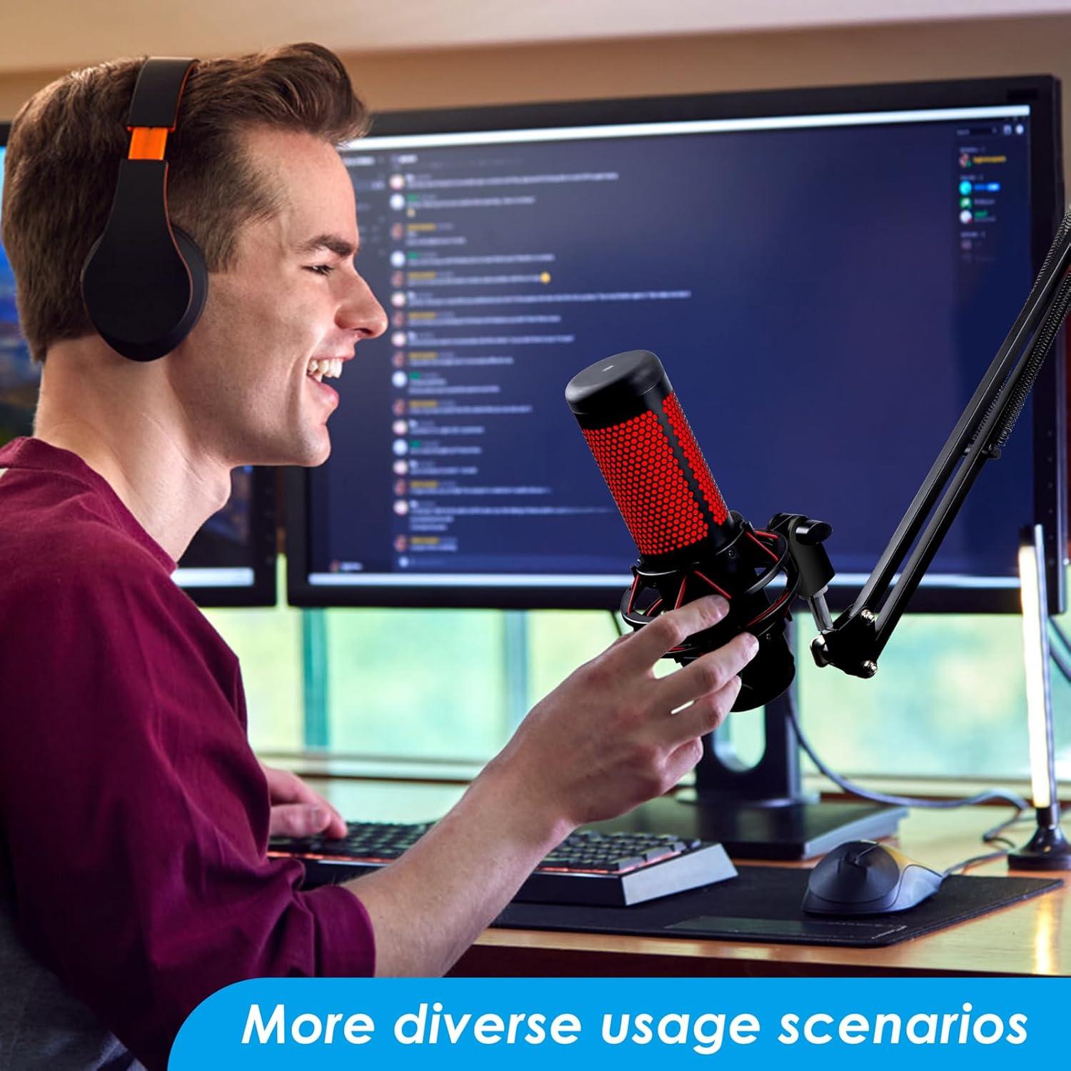 Adaptador de Montaje para Micrófono QuadCast Youshares - Acero