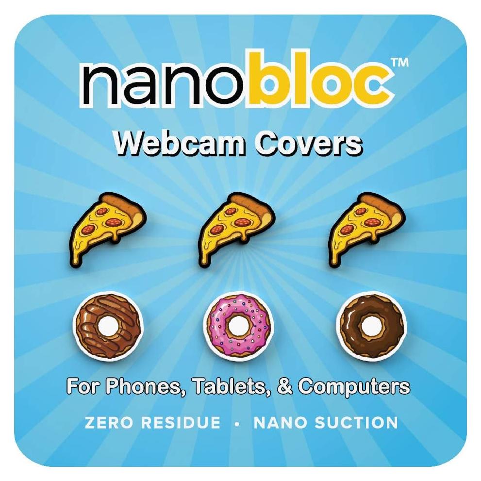 Cubierta de Webcam Eyebloc 6 Piezas Reutilizables Diseño Divertido