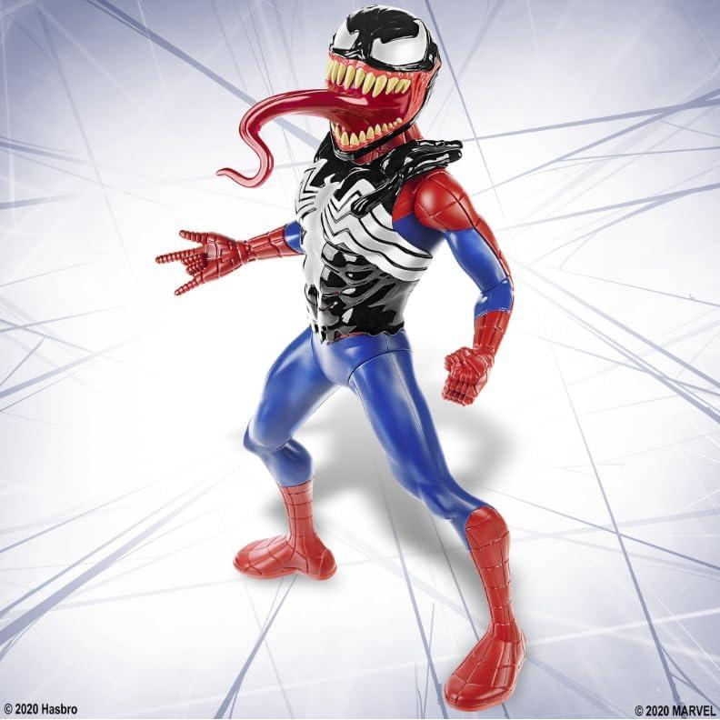 Figura Spider-Man Venomizado Hasbro 30 cm con sonidos