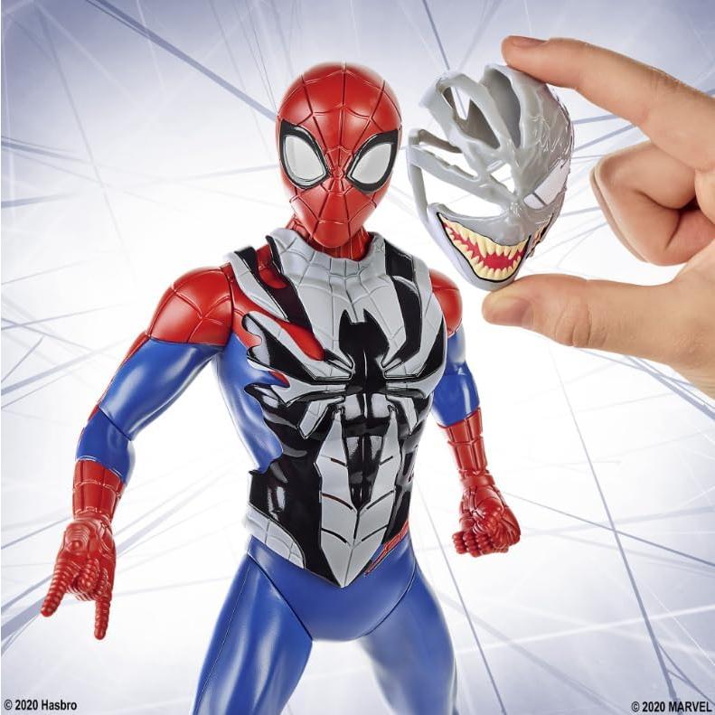 Figura Spider-Man Venomizado Hasbro 30 cm con sonidos