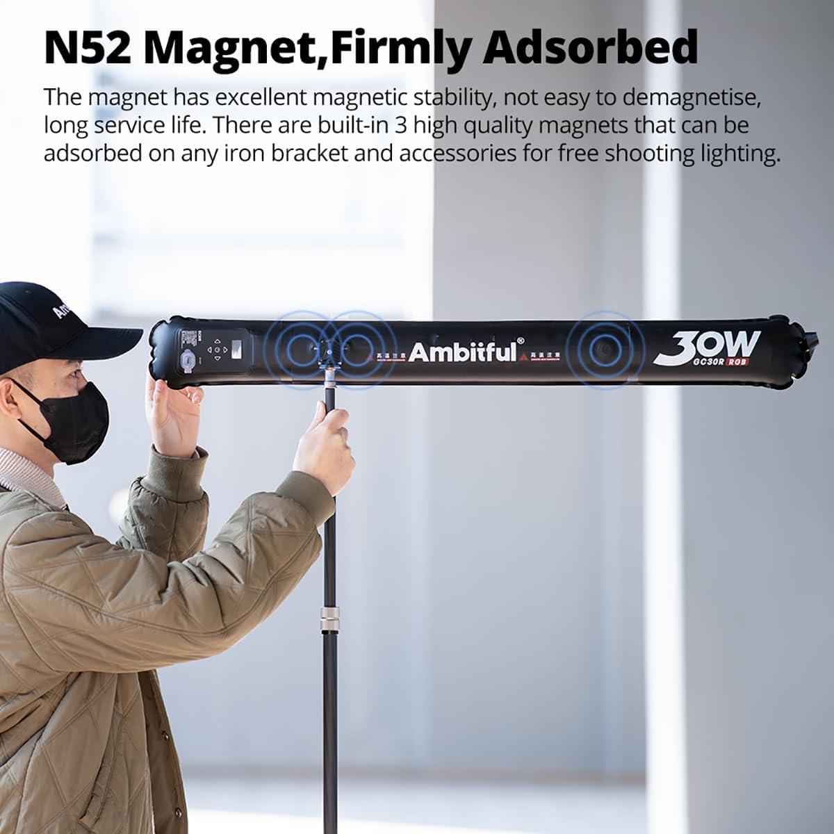 Luz LED Inflable Ambitful GC30R 30W RGB 90cm CRI 95+