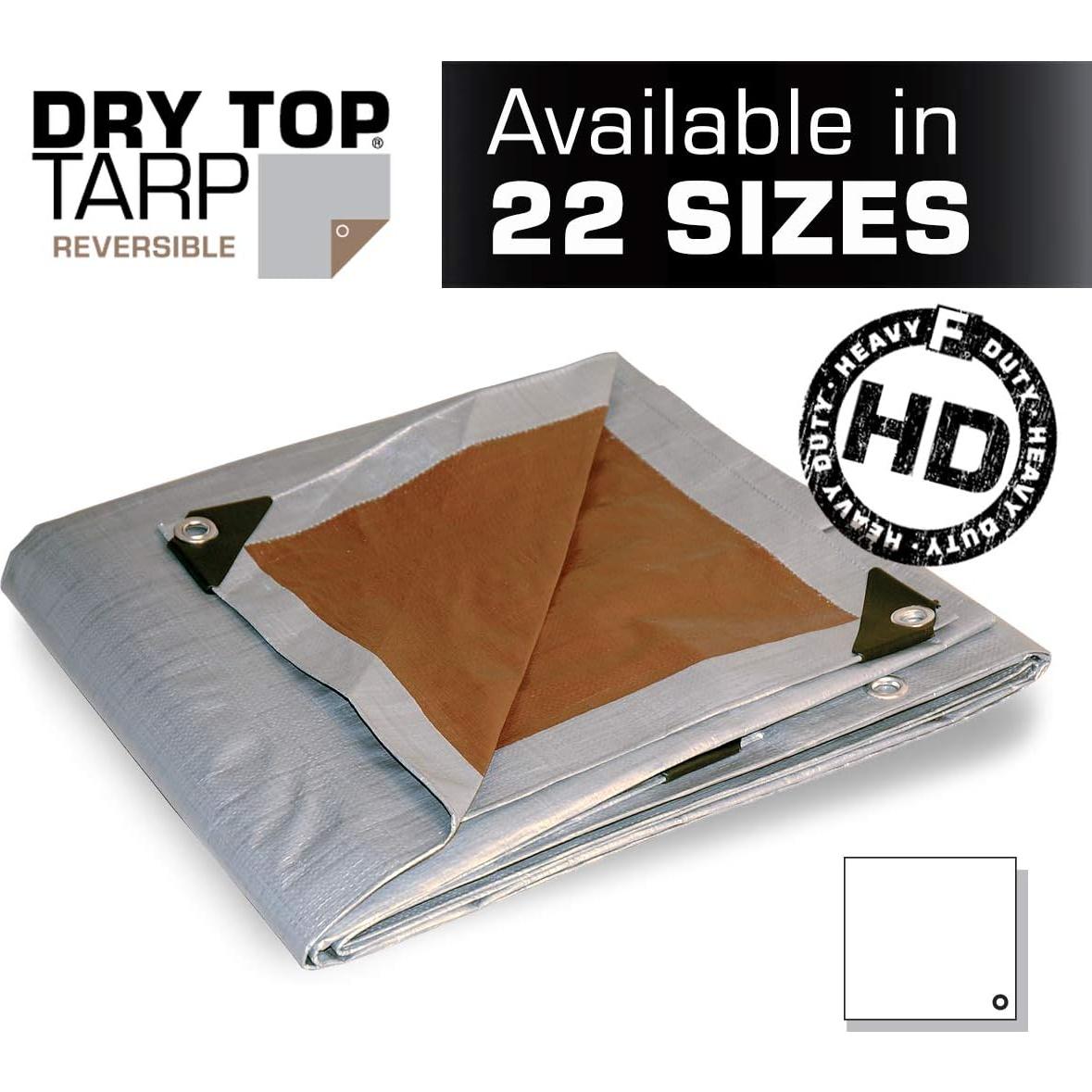 Lona Reversible Pesada Foremost 20068 243x183 cm Plata/Marrón