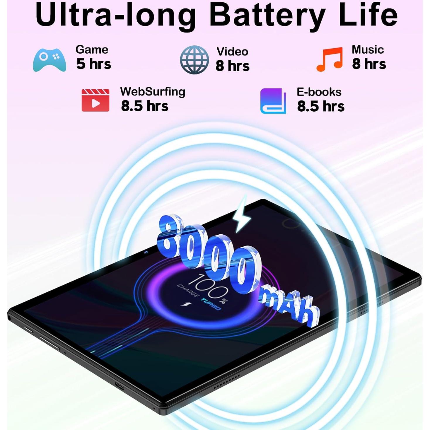 Tableta DEERTiME E9 Android 14 10.1" 22GB RAM 128GB ROM