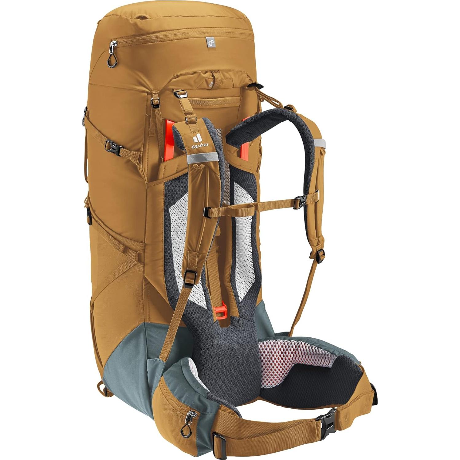 Mochila de Senderismo Deuter Aircontact Core 50+10L Almendra-Azul